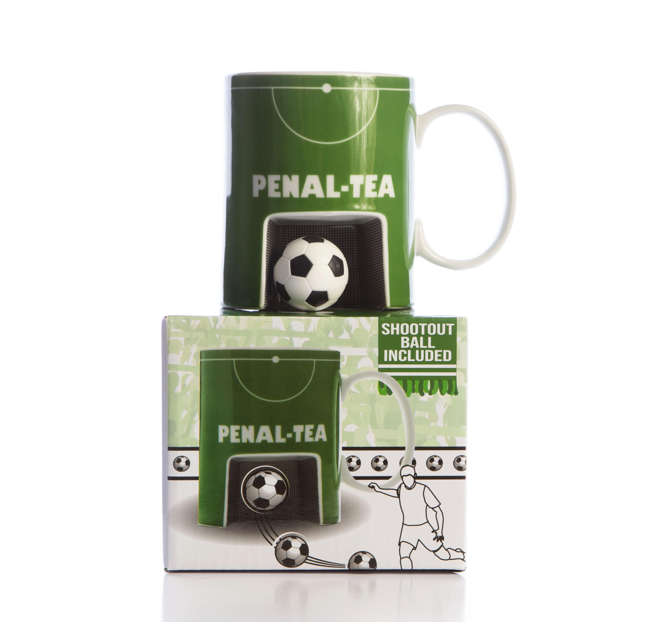 Boxer Gifts PenalTea MU3054 Novelty Football Themed Ceramic Coffee Mug | Microwave Safe | Green 4
