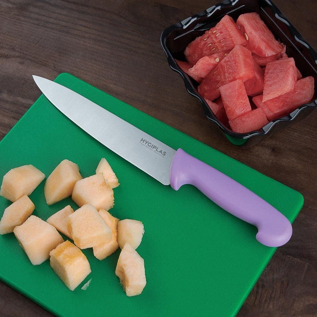 Hygiplas Chef's Knife - Premium Steel Construction | 8 1/2 Inch Blade | Dishwasher Safe 5