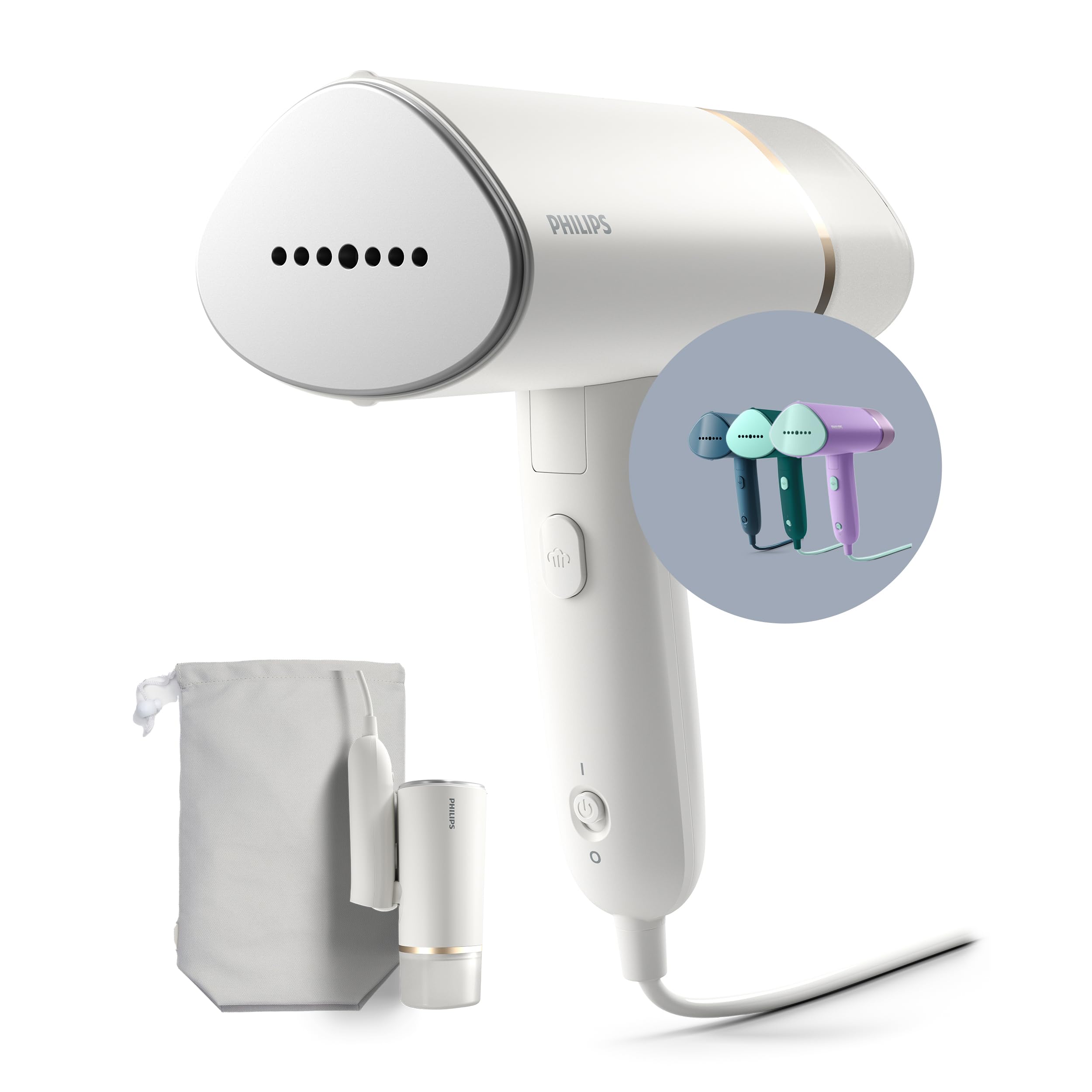 PHILIPS Travel Steam Generator - 1000W Power, 20g/min Steam, Foldable Design | STH3020/16 2