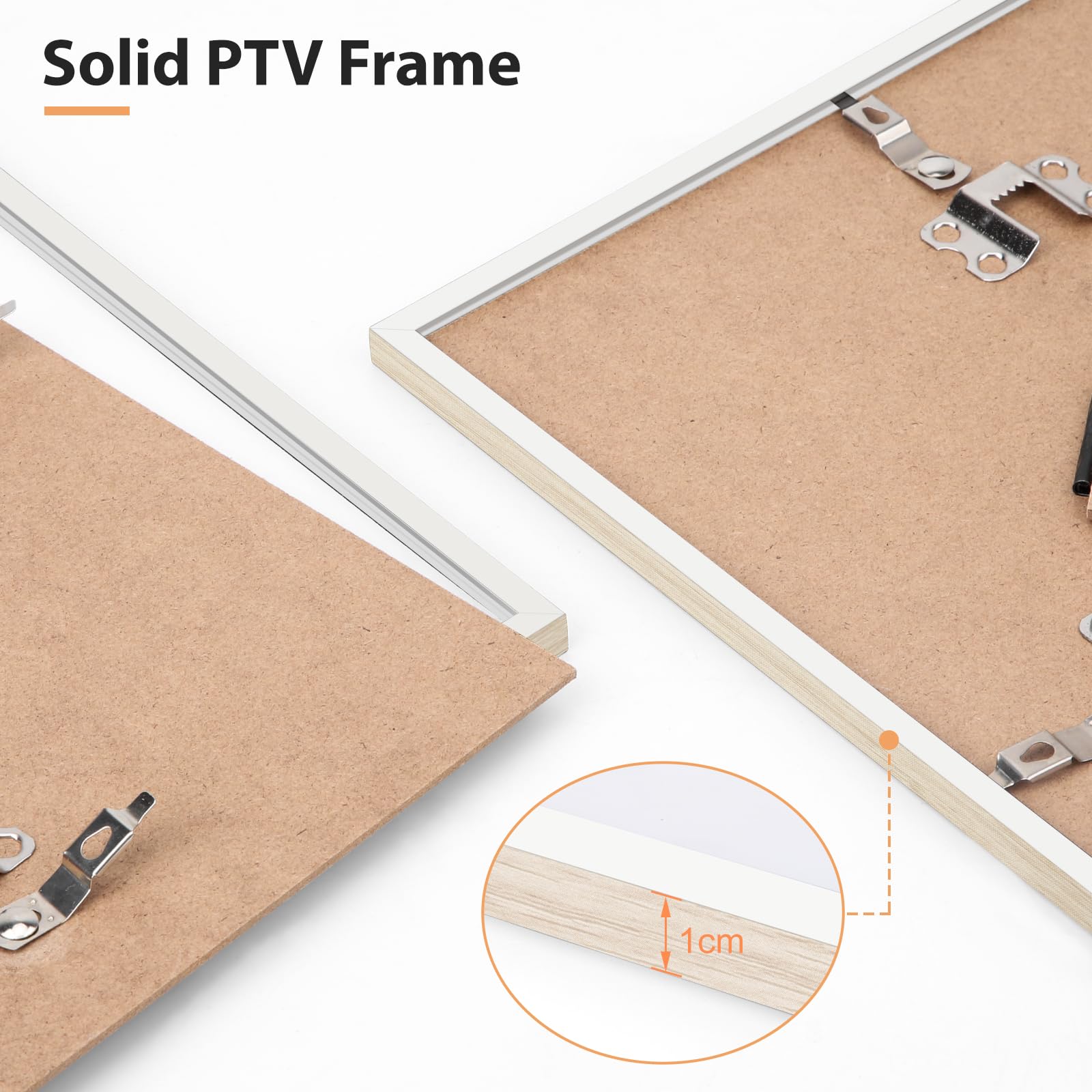 Alyvisun A4 Picture Frames (4 Pack) - Wood Grain Finish | Dual Display Sizes | Easy Installation 5