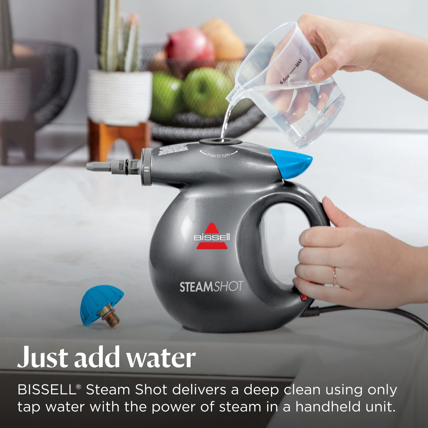 BISSELL SteamShot Handheld Steam Cleaner - Chemical-Free Cleaning | 8 Attachments | Portable