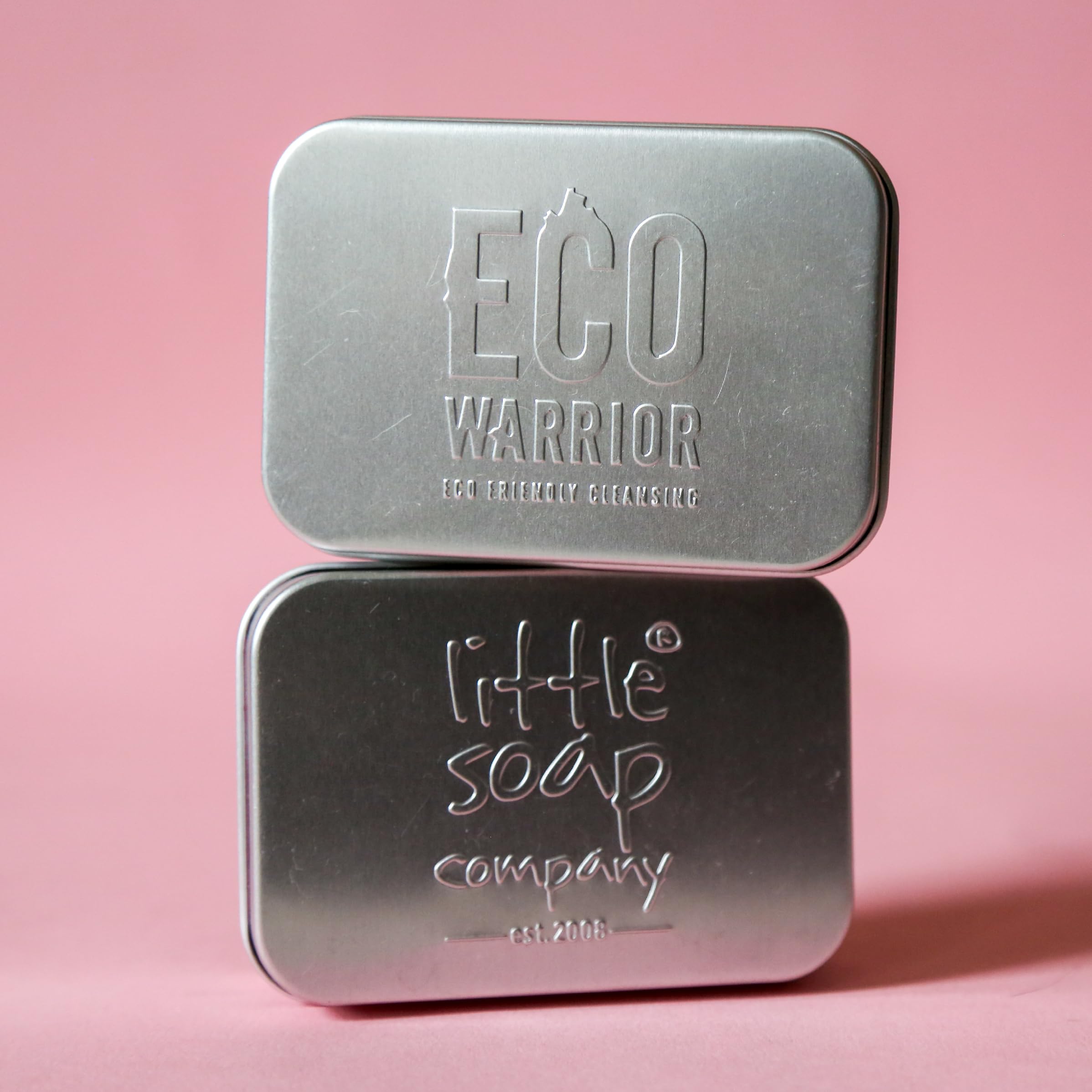 Little Soap Company Eco Warrior Bar Soap Storage Tin - Rust-Resistant Aluminium | Self-Draining Tray | Silver 6