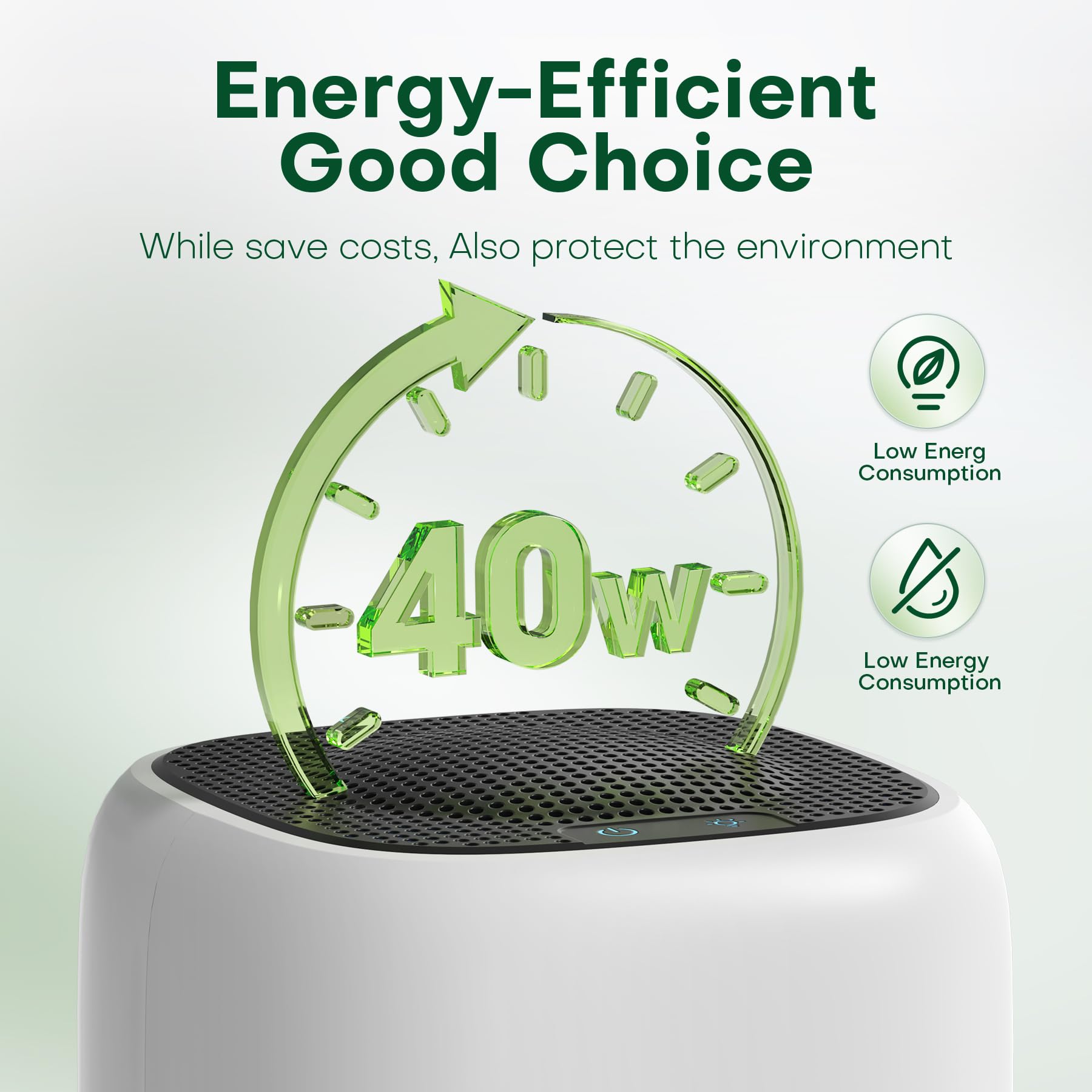 CONOPU 1000ml Dehumidifier for Home - Peltier Technology, Auto Off, Coloured LED | 450ml/Day 6