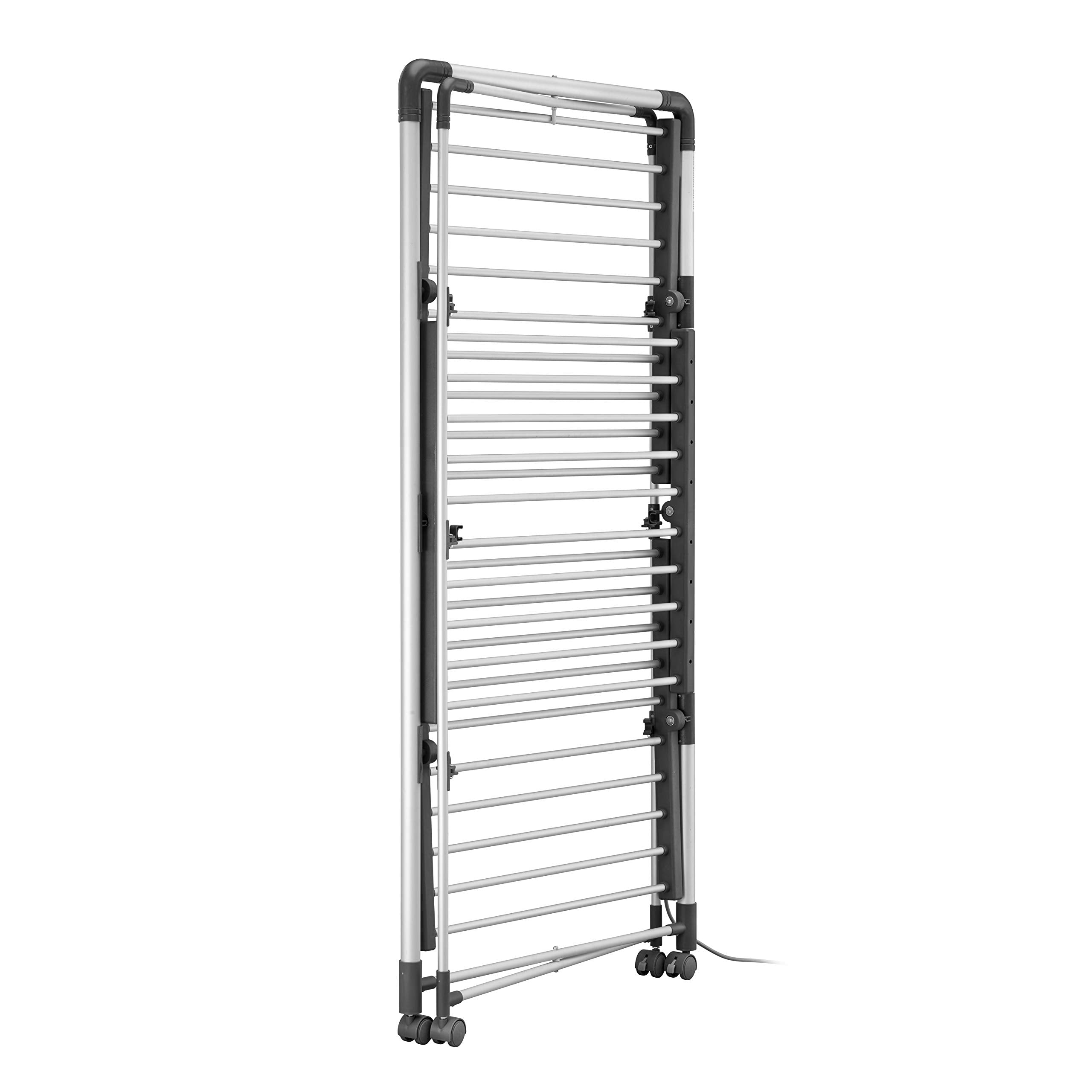 BLACK+DECKER Heated Clothes Airer 3-Tier with Cover & Wheels | 21m Drying Space | 15kg Capacity 5