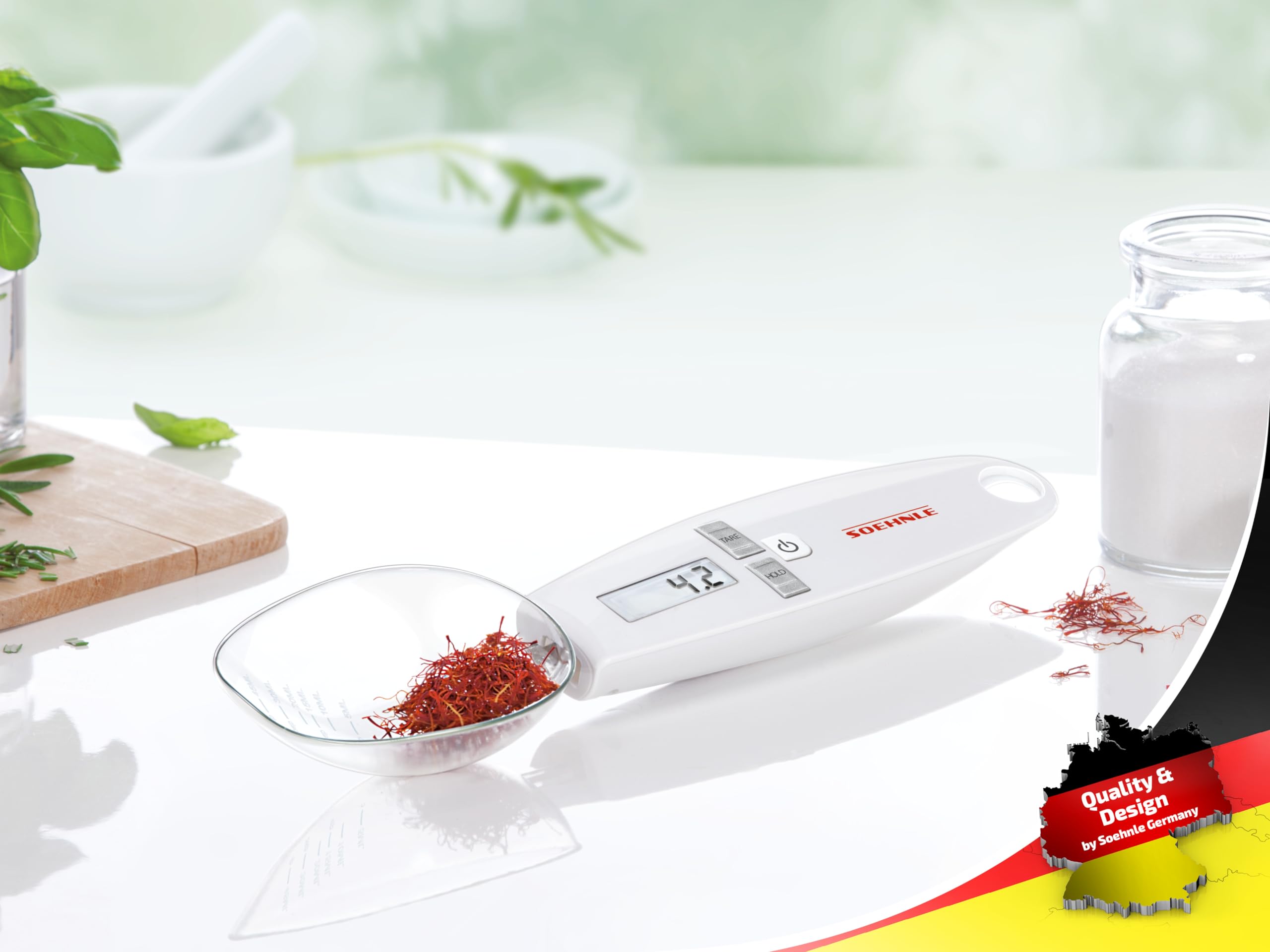 Soehnle Cooking Star Digital Kitchen Scale Spoon | 0.1g Precision | 500g Capacity | White 2