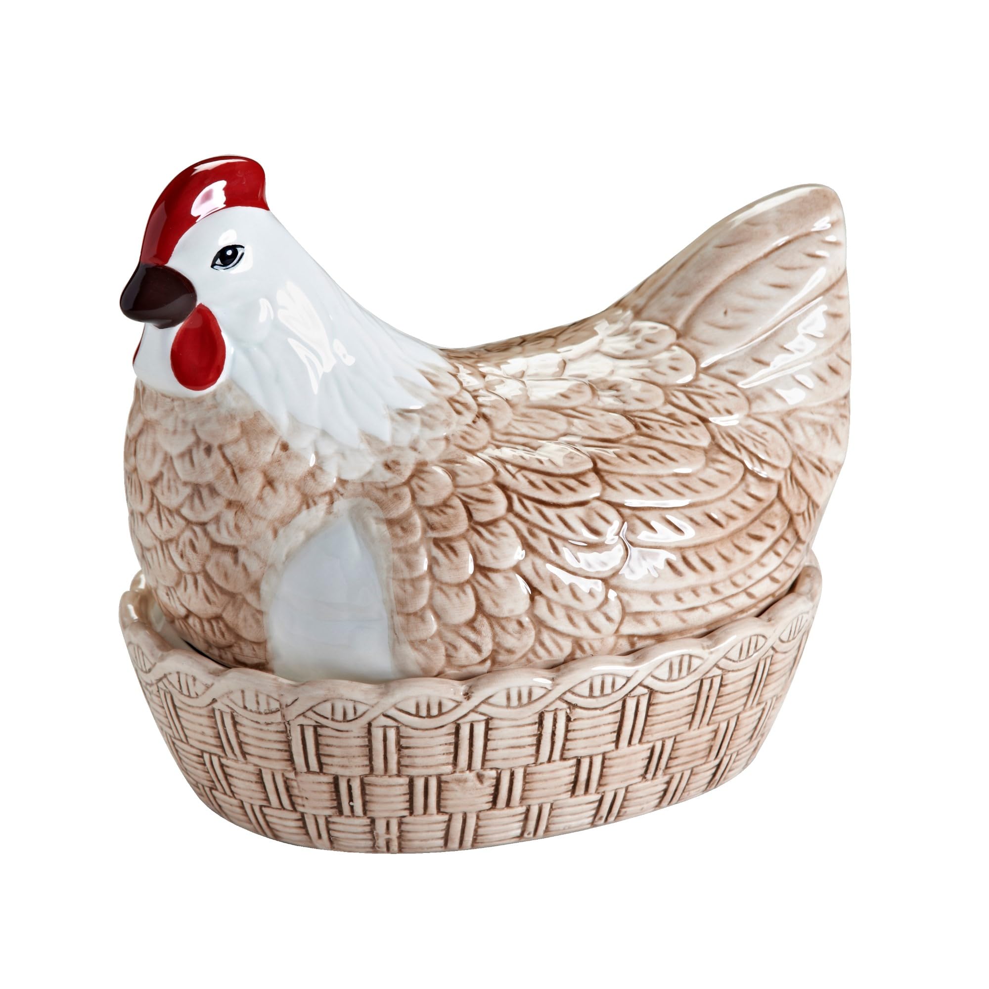 Mason Cash Rise & Shine Hen Nest Egg Basket | Stoneware | Copper Black 1
