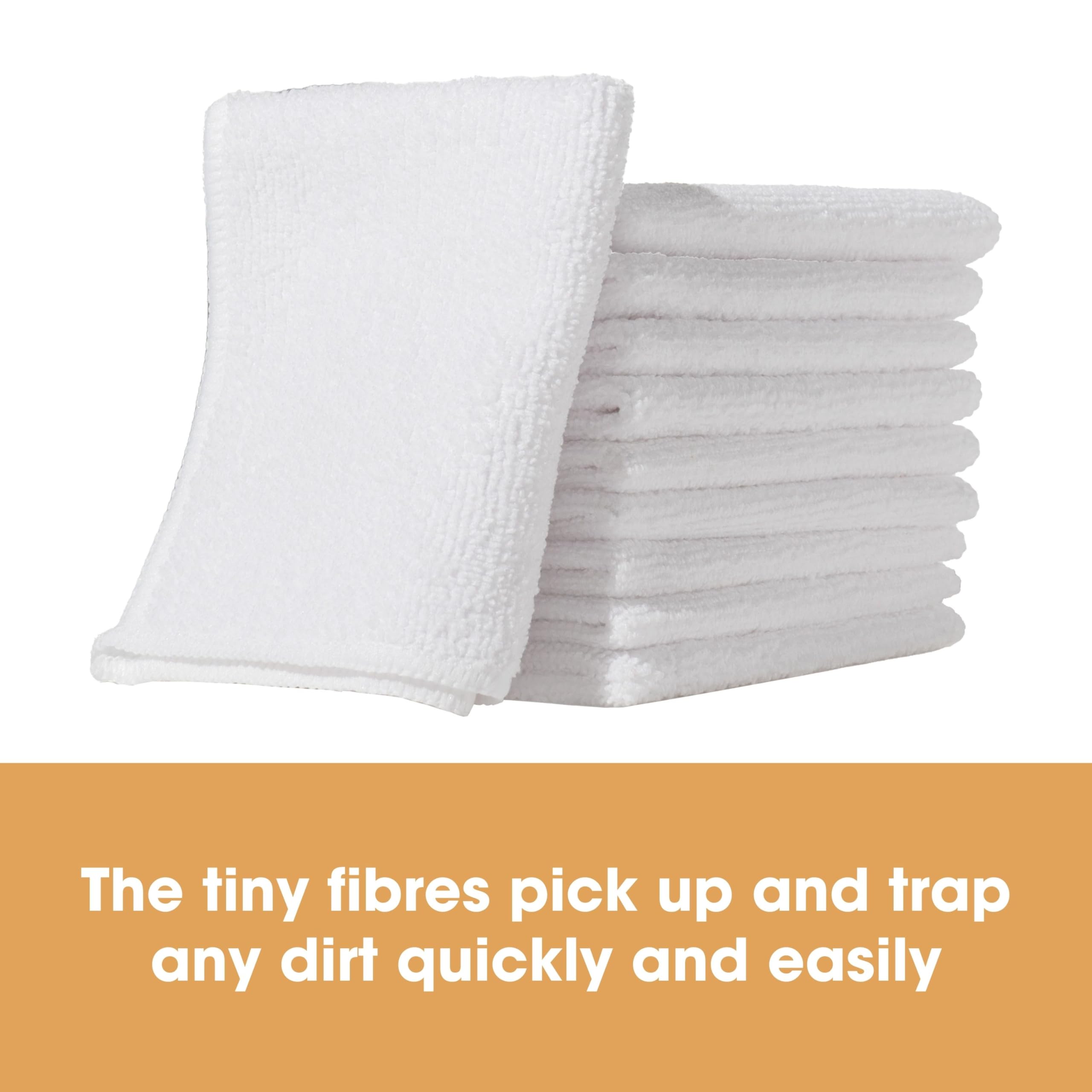 Furniture Clinic Pack of 4 Microfiber Cleaning Cloths - Lint Free, Super Absorbent | 20cm x 25cm 6