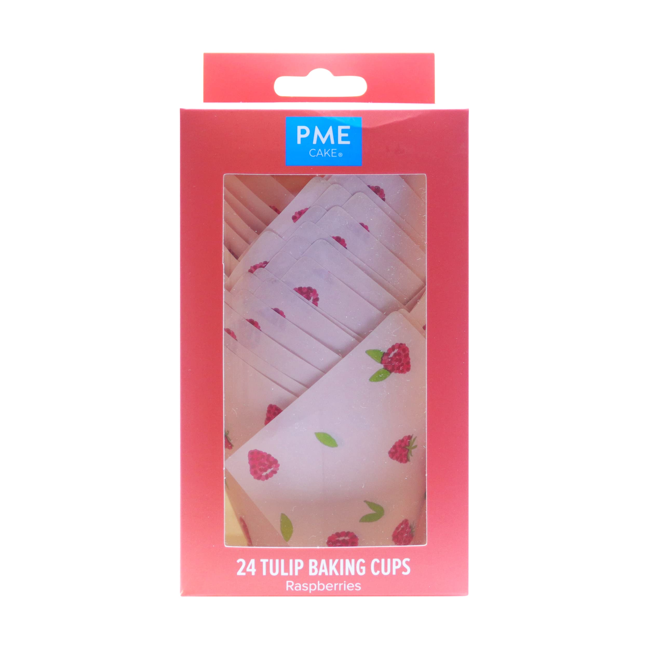 PME Tulip-Shaped Muffin Cases - Raspberry Color | 24 Count | 10cm Diameter 4