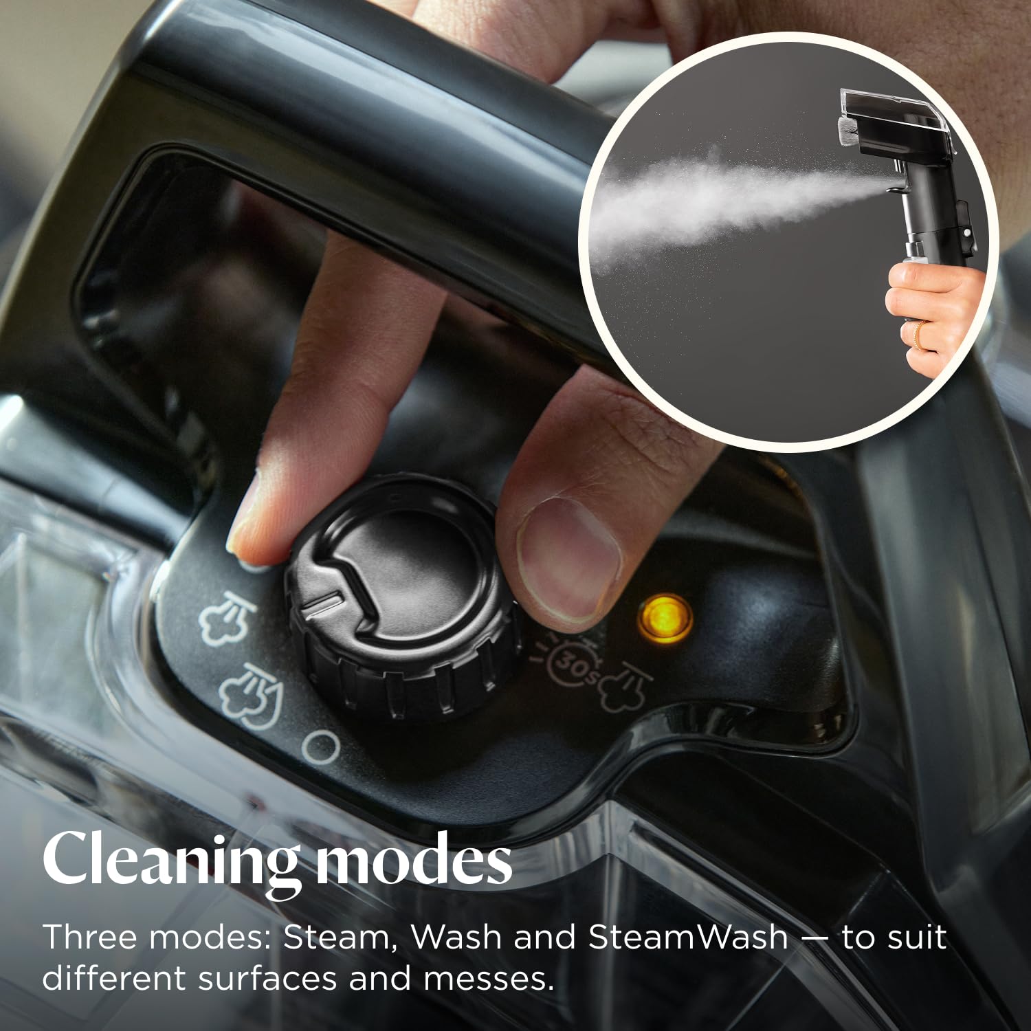 BISSELL SpotClean HydroSteam Portable Spot Cleaner 3689E - 1000W Power | SteamWash Technology 9