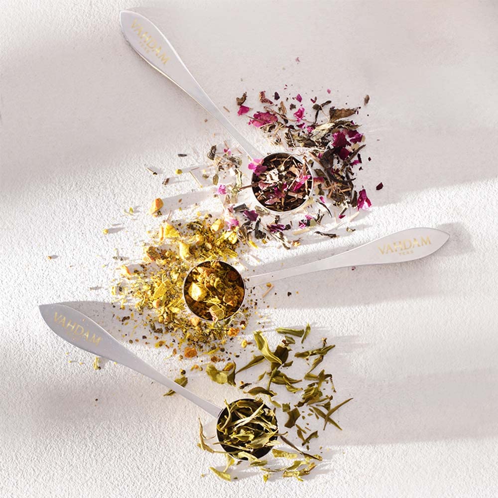 VAHDAM Perfect Serve Loose Leaf Tea Spoon | Premium 18/8 Stainless Steel | Dishwasher Safe 6