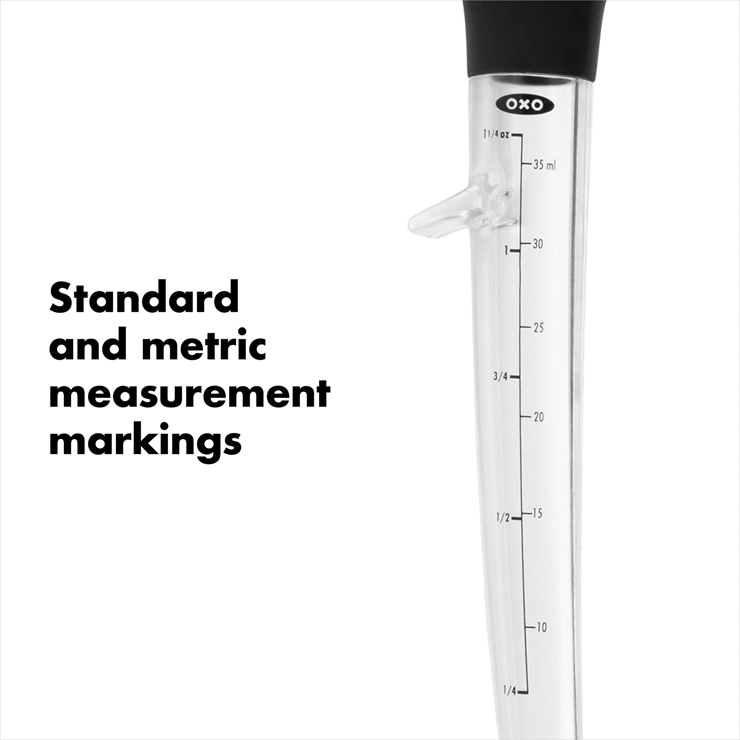 OXO Good Grips Angled Baster with Cleaning Brush | 35ml Capacity | Tritan & Silicone 3