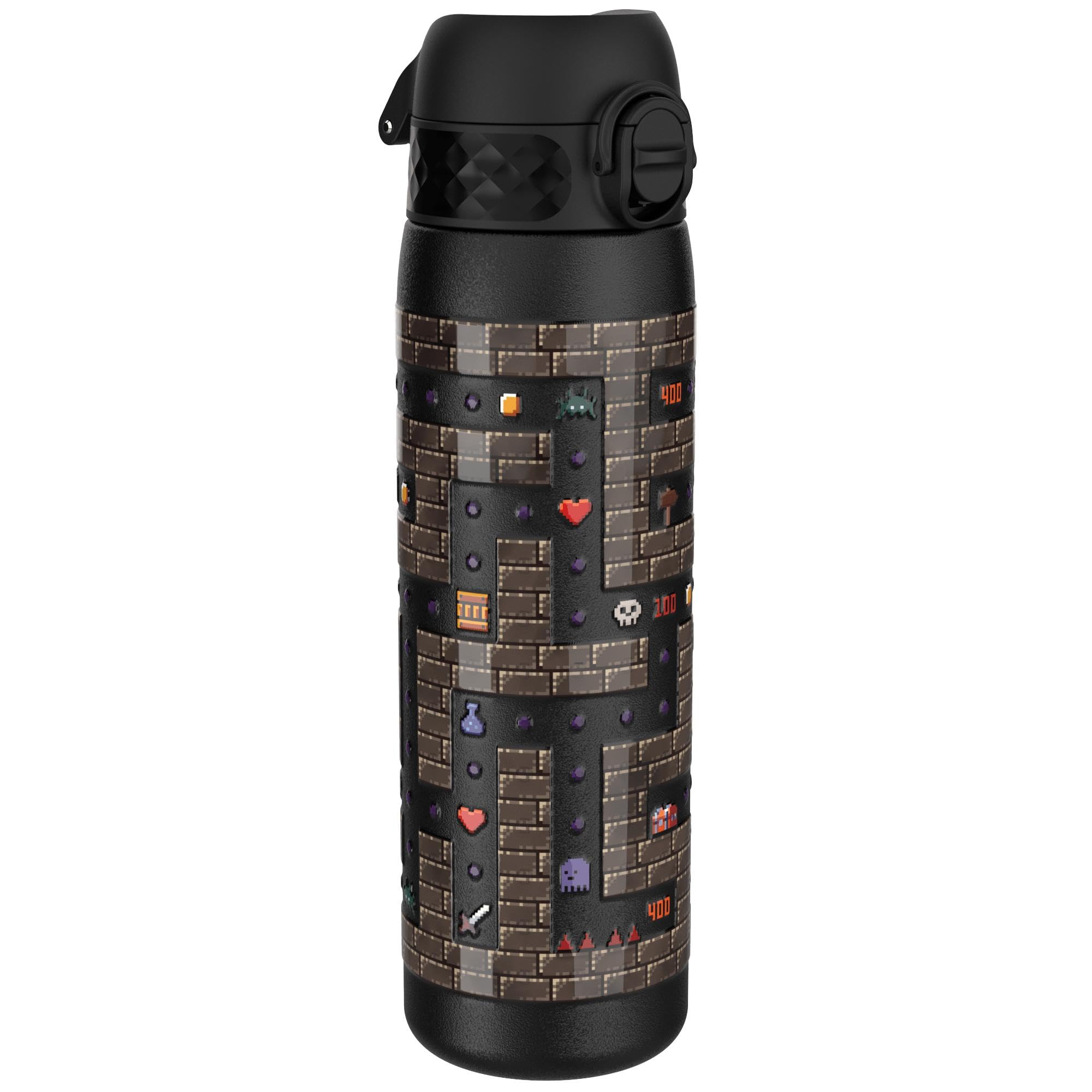 Ion8 Vacuum Insulated Steel Water Bottle - 500 ml/17 oz | Leak Proof | Gamer Color