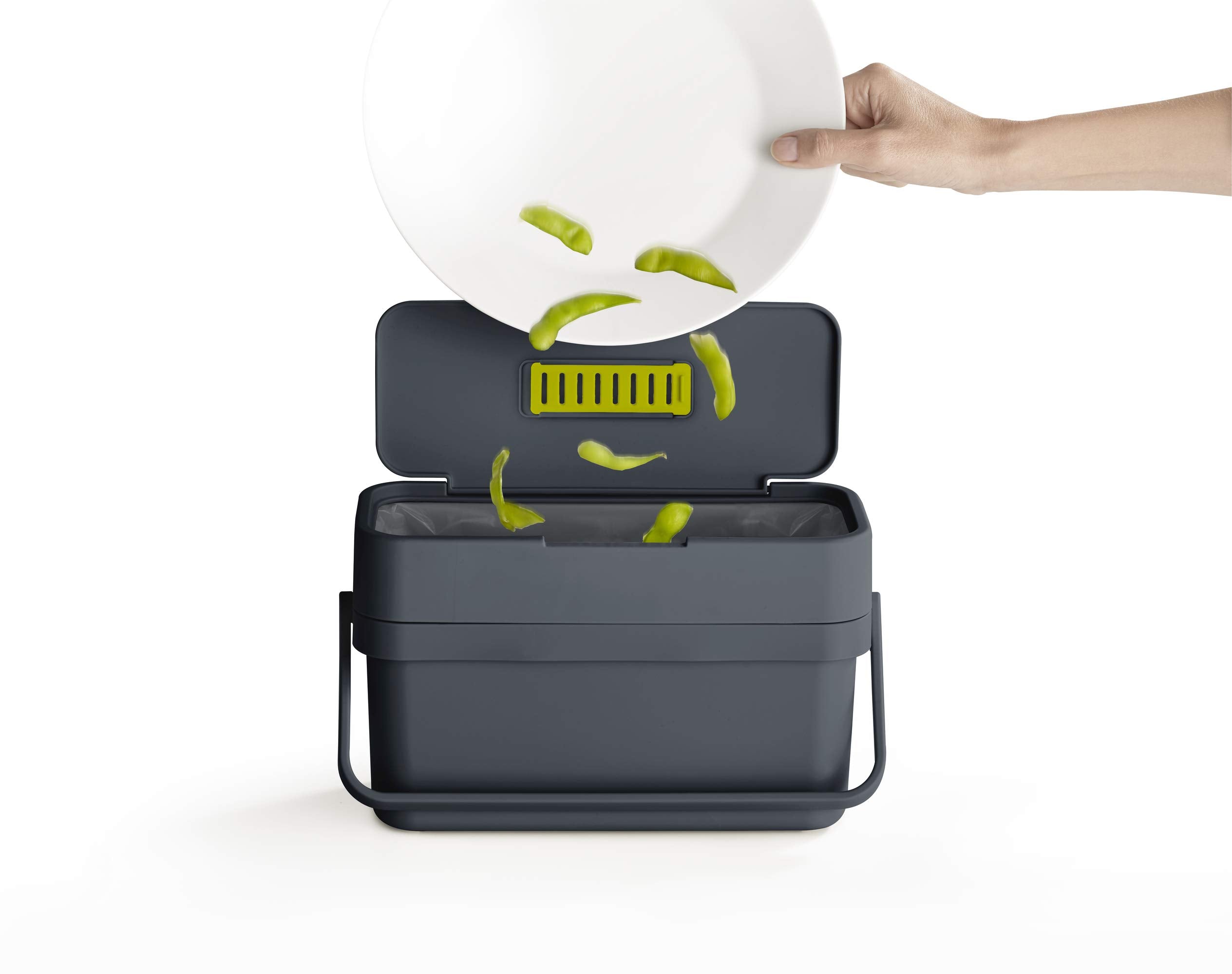 Joseph Joseph Compo 4L Slimline Food Waste Recycling Caddy with Adjustable Air Vent | Graphite 6