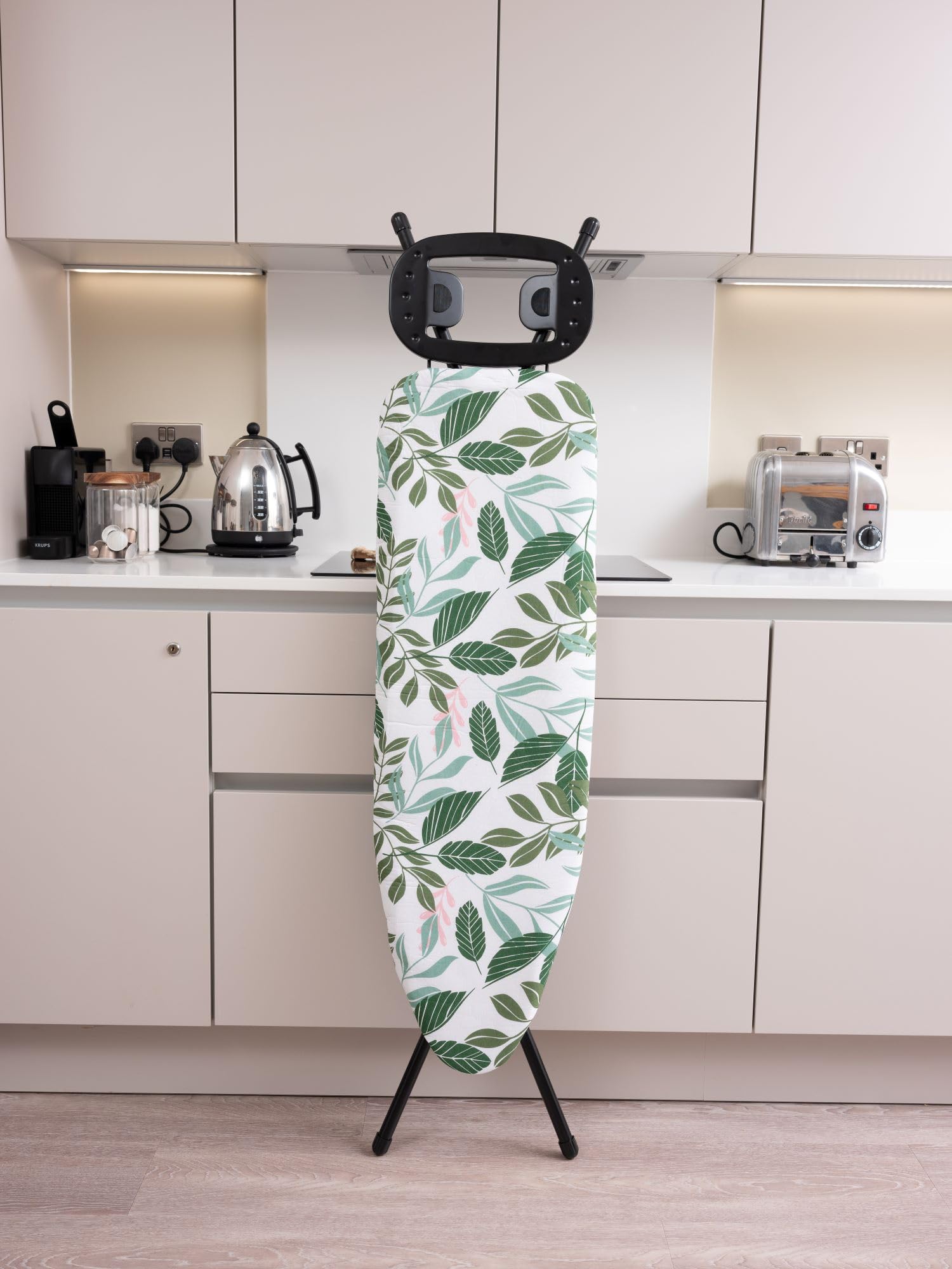 Addis Large Ironing Board Replacement Cover - Forest Green Leaf Design | Fits up to 123 x 39cm 3