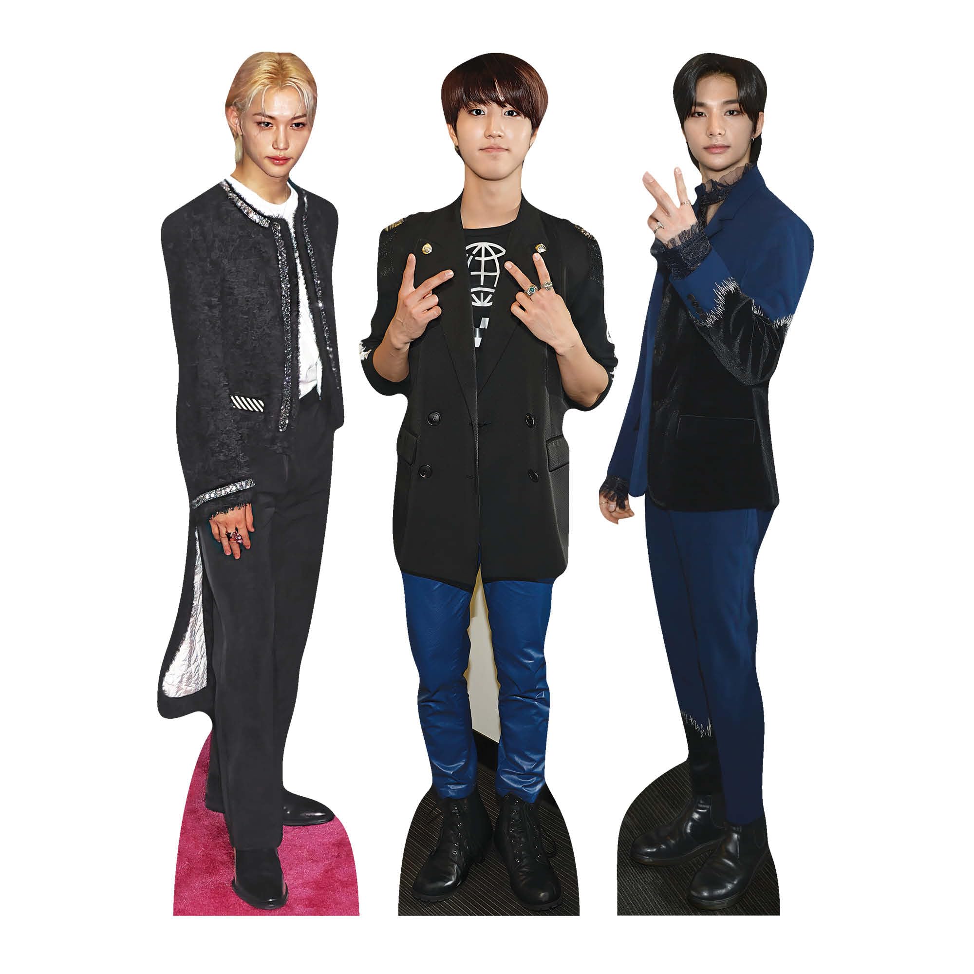 STAR CUTOUTS Felix, Han & Hyunjin Stray Kids Trio Shelf Top Pack | CS1270 1