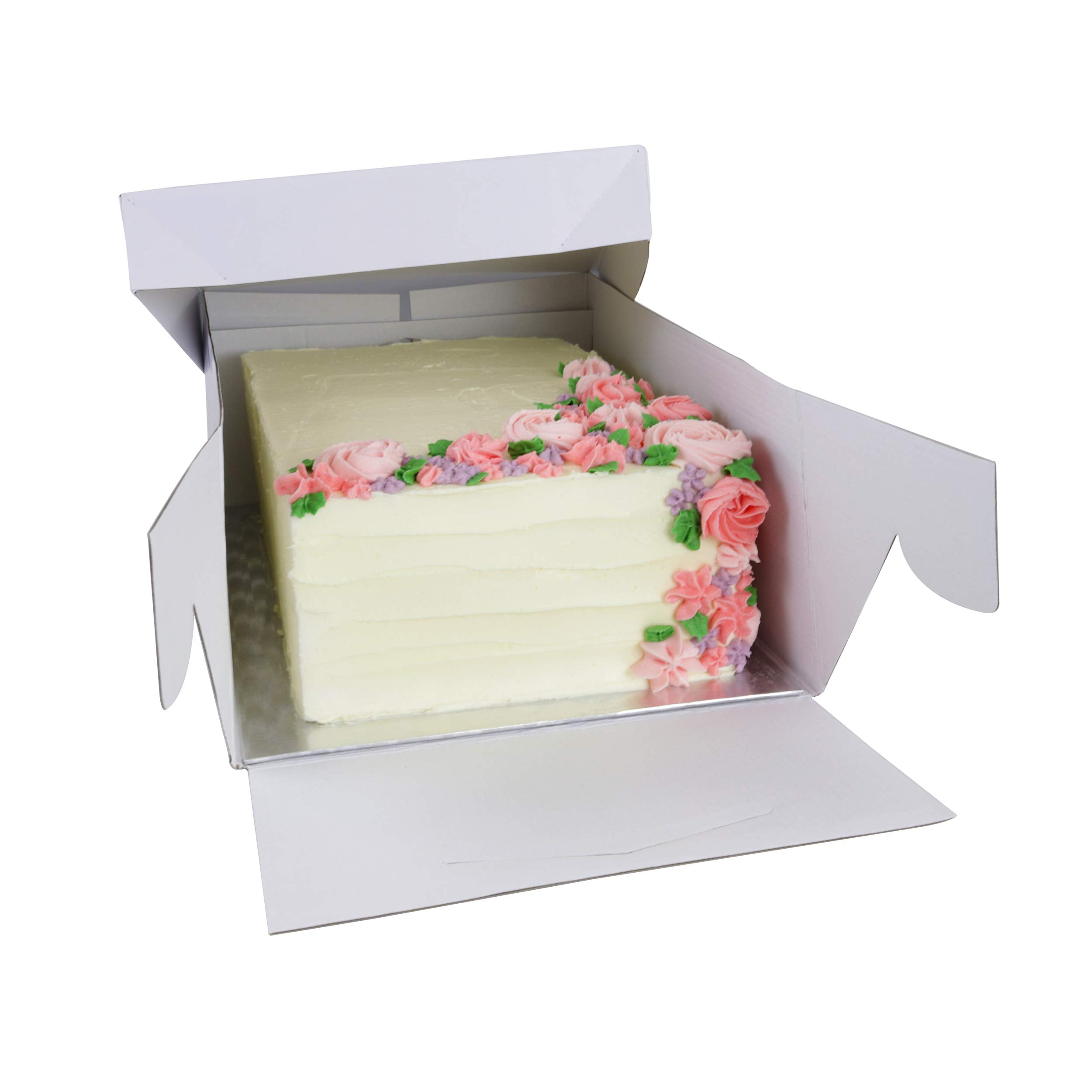 PME Oblong Cake Box and Card Set - 15 x 11 Inch | 381 x 278 mm | White Cardboard 5