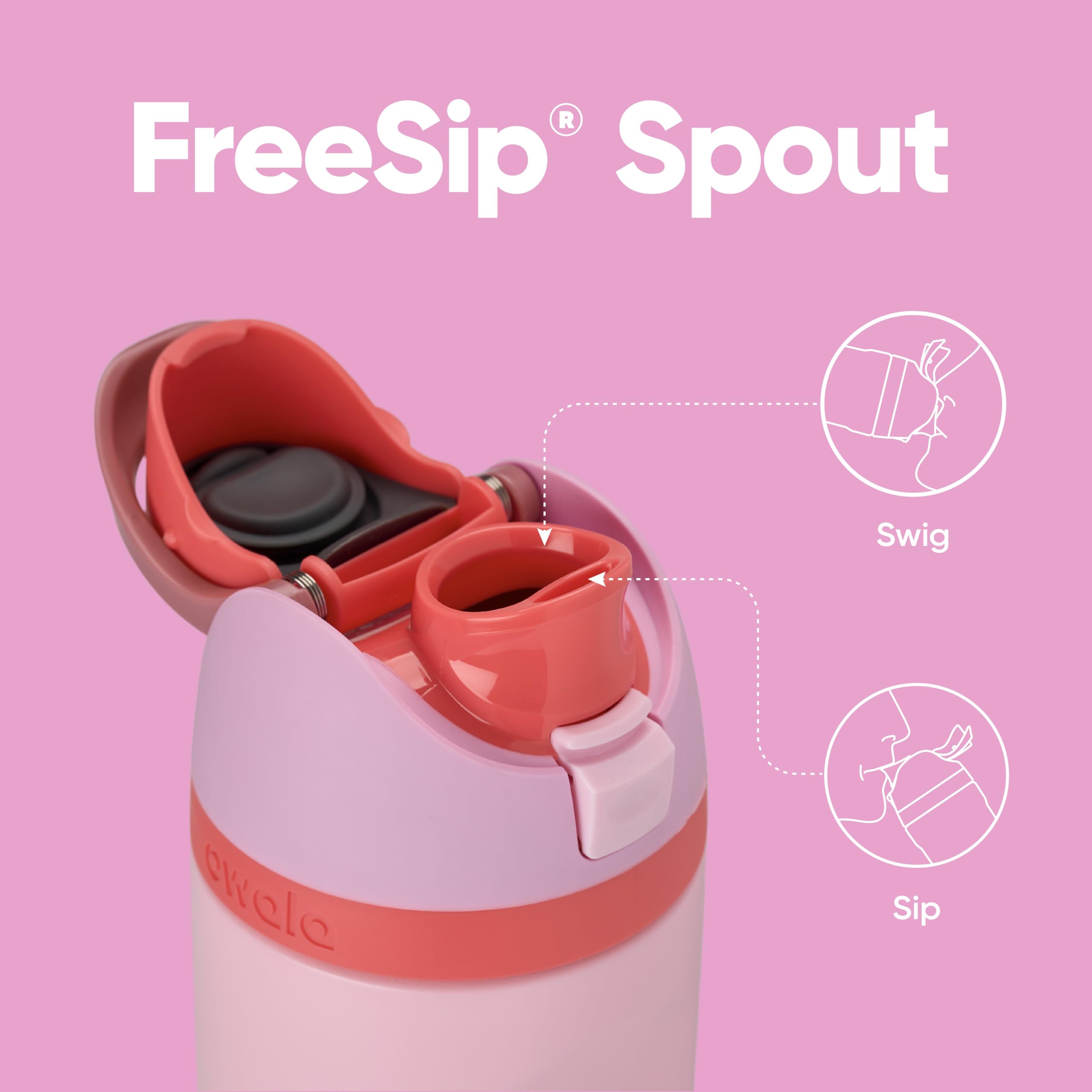 Owala FreeSip Insulated Stainless Steel Drink Flask | 24 oz | Keeps Cold 24 Hours
