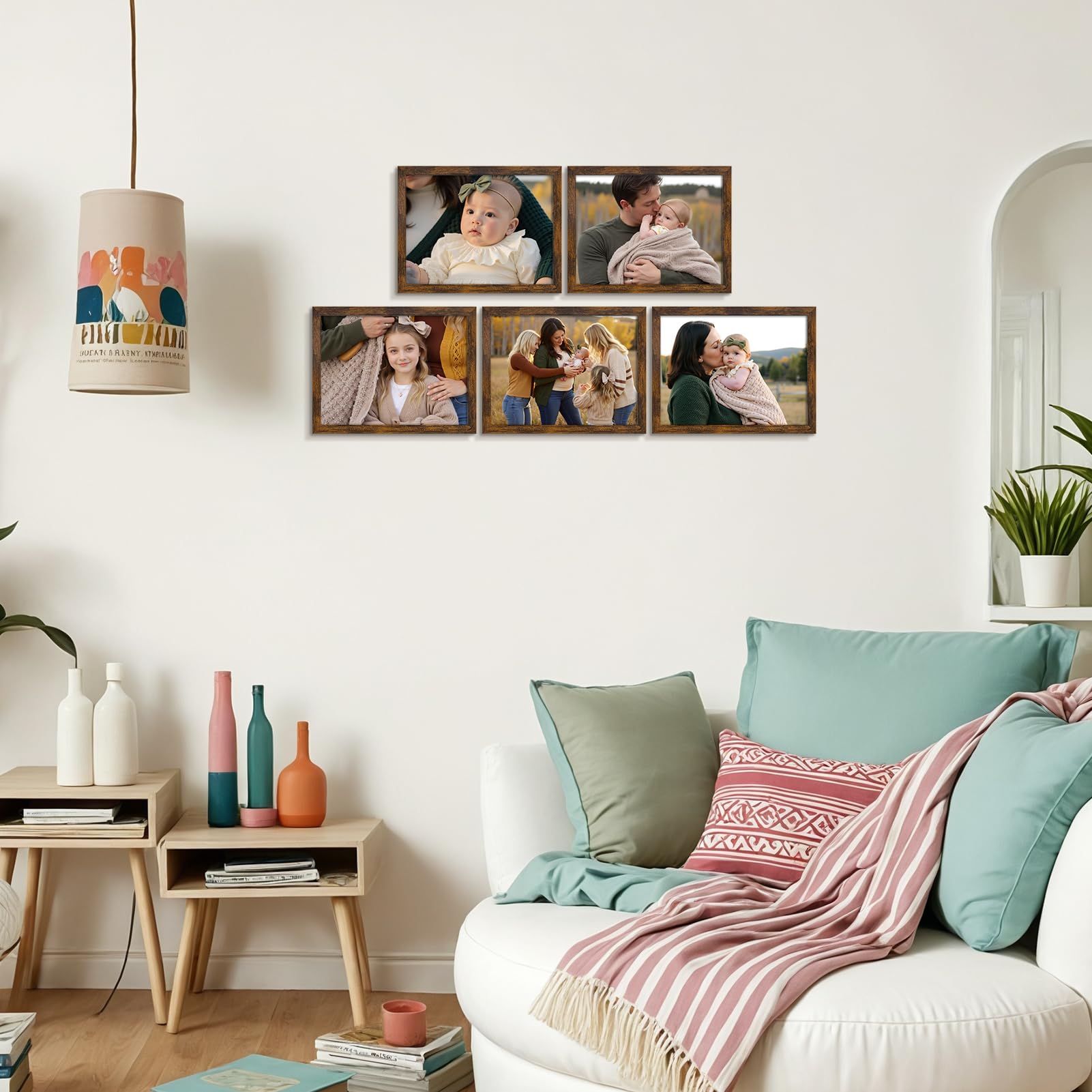 Ditwis 8x6 Classic Brown Photo Frame for Wall or Tabletop Display | PVC Frame, PS Window 5