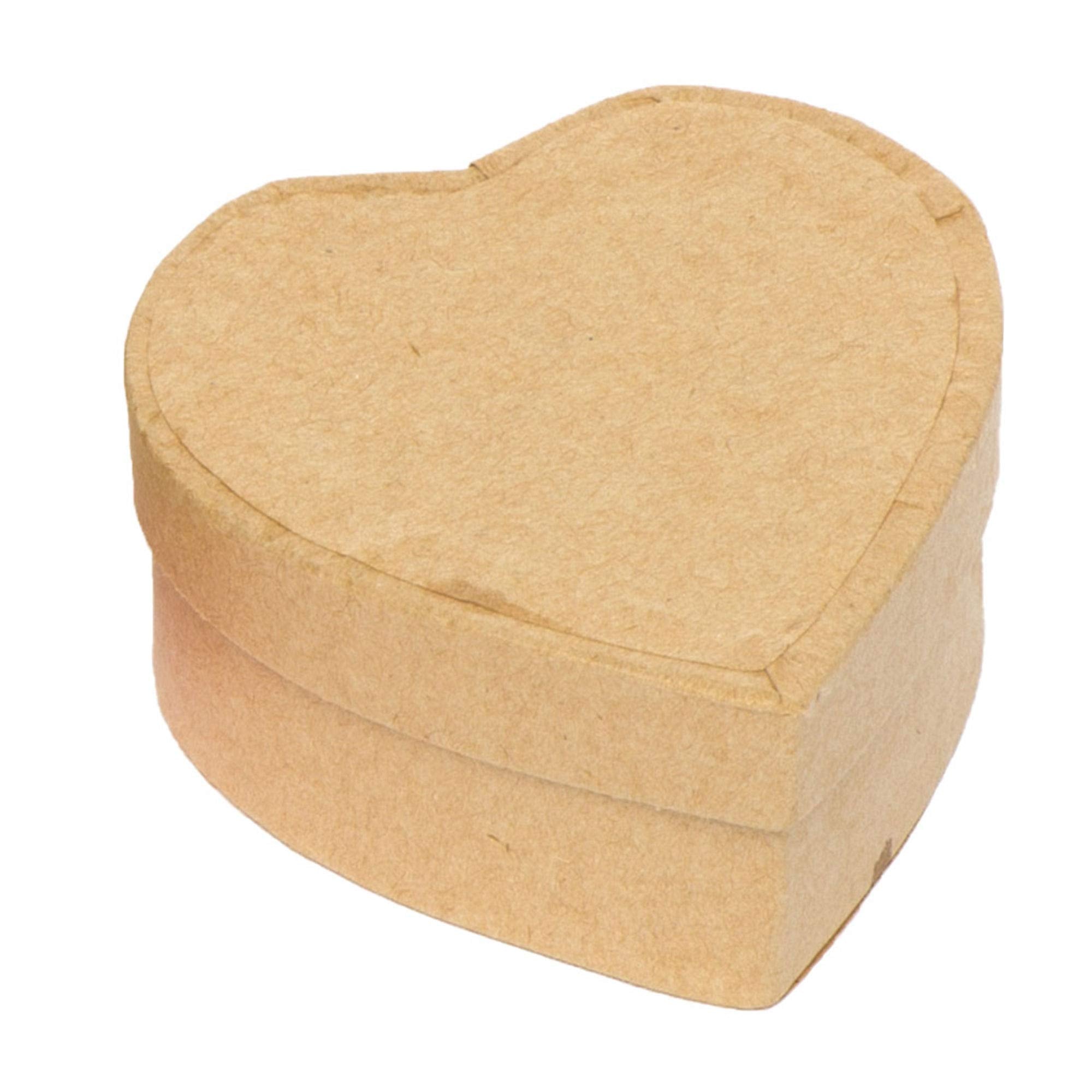 Baker Ross Heart Shaped Craft Boxes for Kids Painting & Decorating | Pack of 8 | 50mm 4