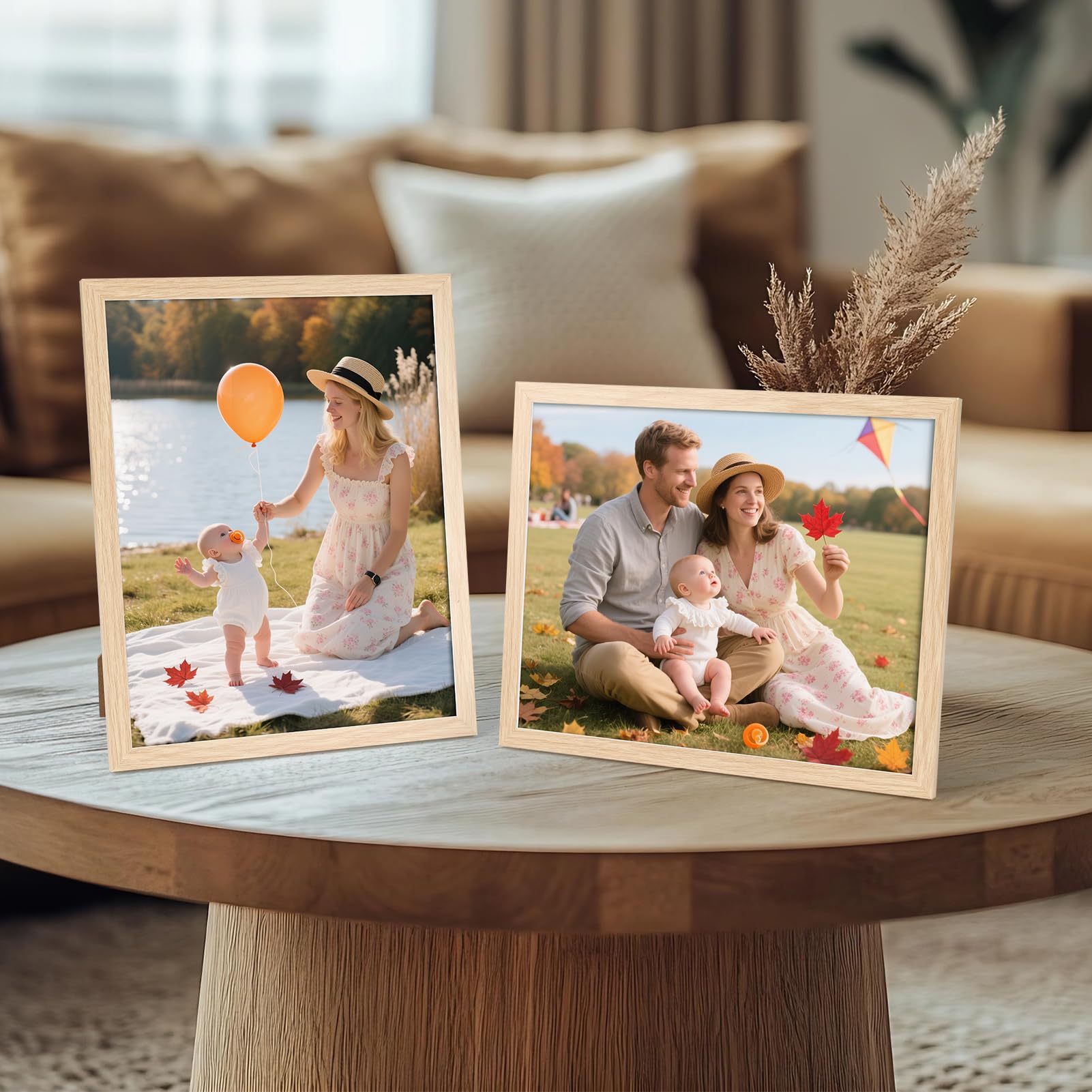Ditwis 8x10 Photo Frame Wood Colour | Wall or Tabletop Display | PVC Frame, PS Window 4