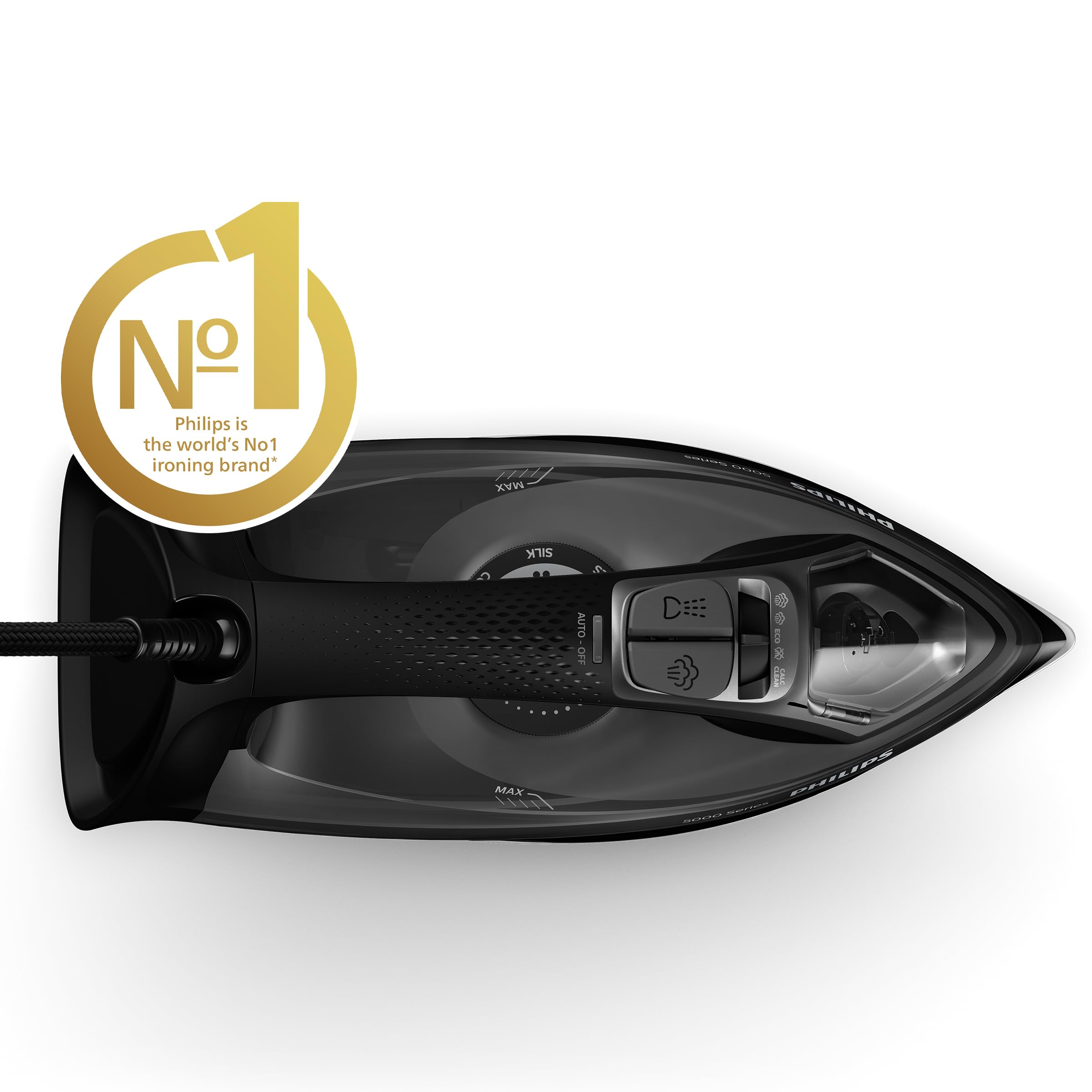 Philips Steam Iron 5000 Series - 2600W Quick Heat-Up | 45g/min Continuous Steam | 200g Boost 2