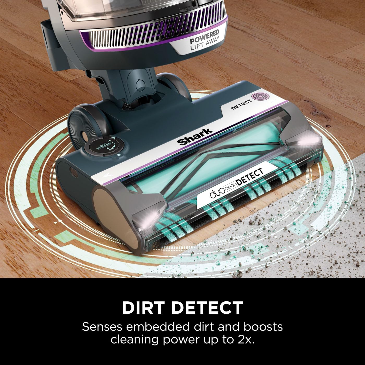 Shark PowerDetect Corded Upright Vacuum Cleaner - DuoClean Detect, Reverse Clean, Anti-Odour | 750W, 1.3L 5