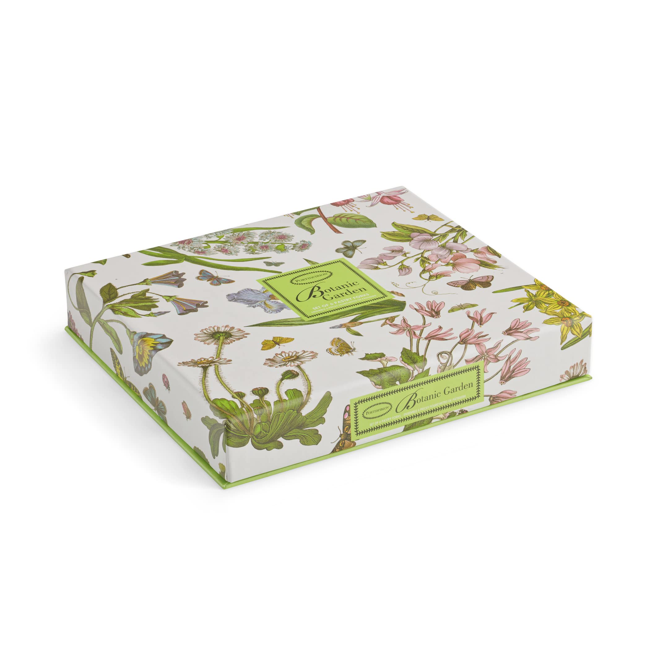 Portmeirion Botanic Garden 6-Piece Pastry Fork Set | Porcelain & Stainless Steel | Multi-Colour 3