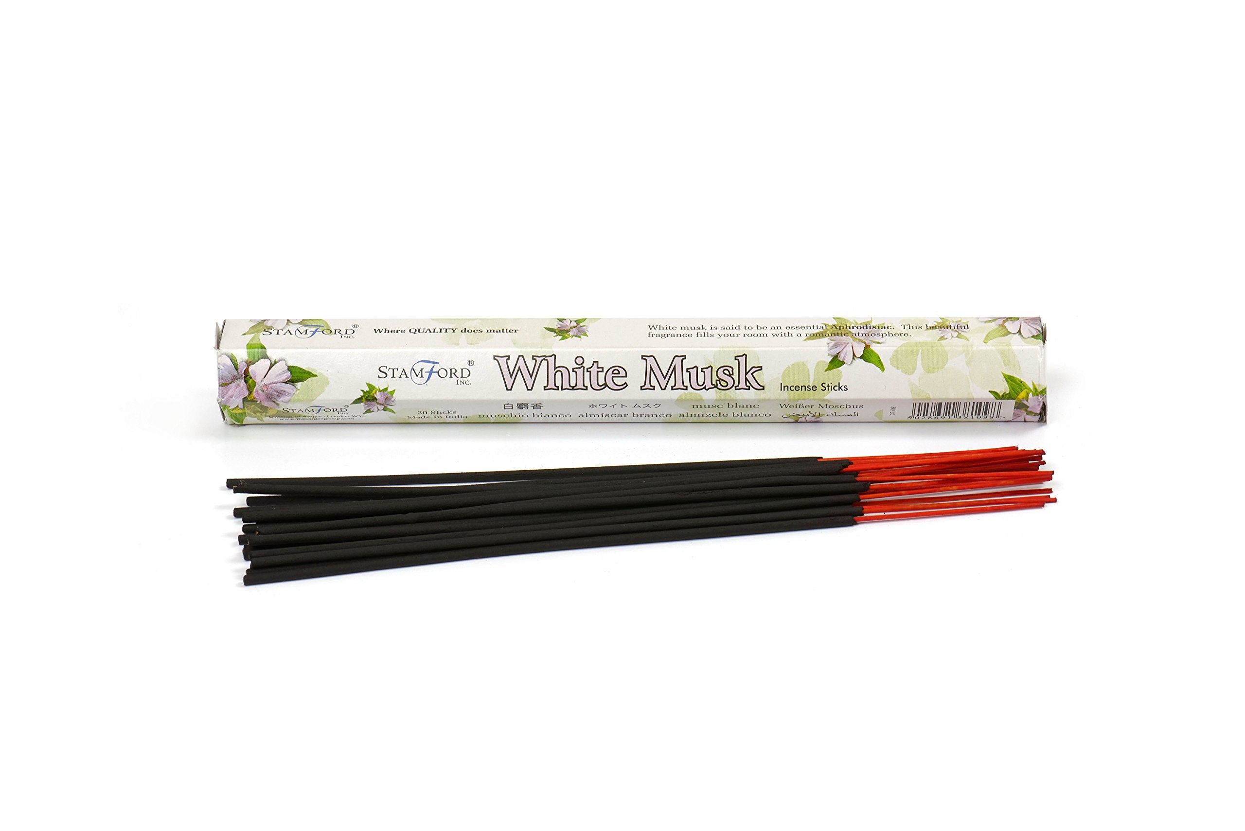 STAMFORD INC. White Musk Incense Sticks - 120 Sticks Total | Floral Scent | Made in India 3