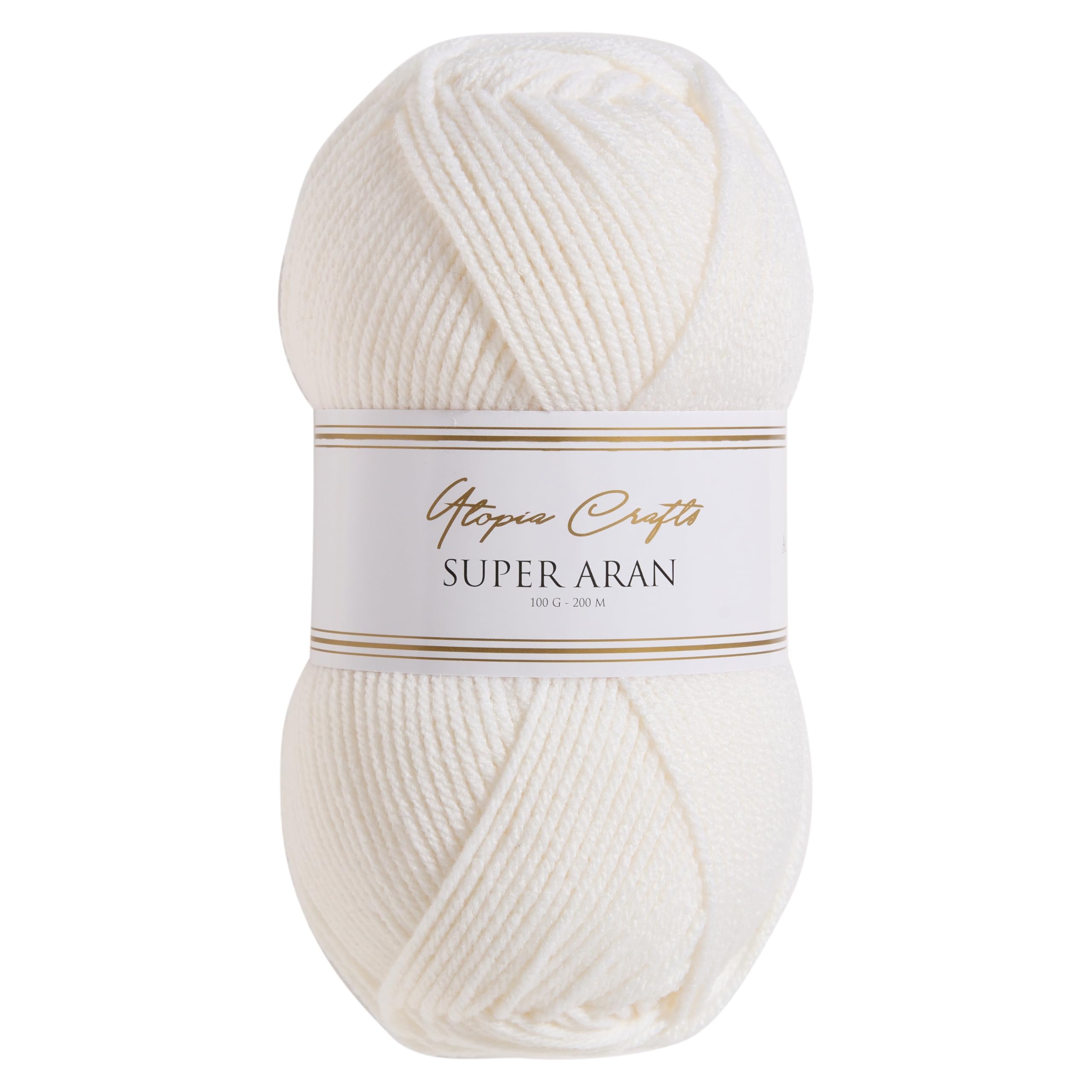 Utopia Crafts Aran Yarn - 100% Acrylic, 100g Ball | Vegan & Oeko-Tex Certified 1