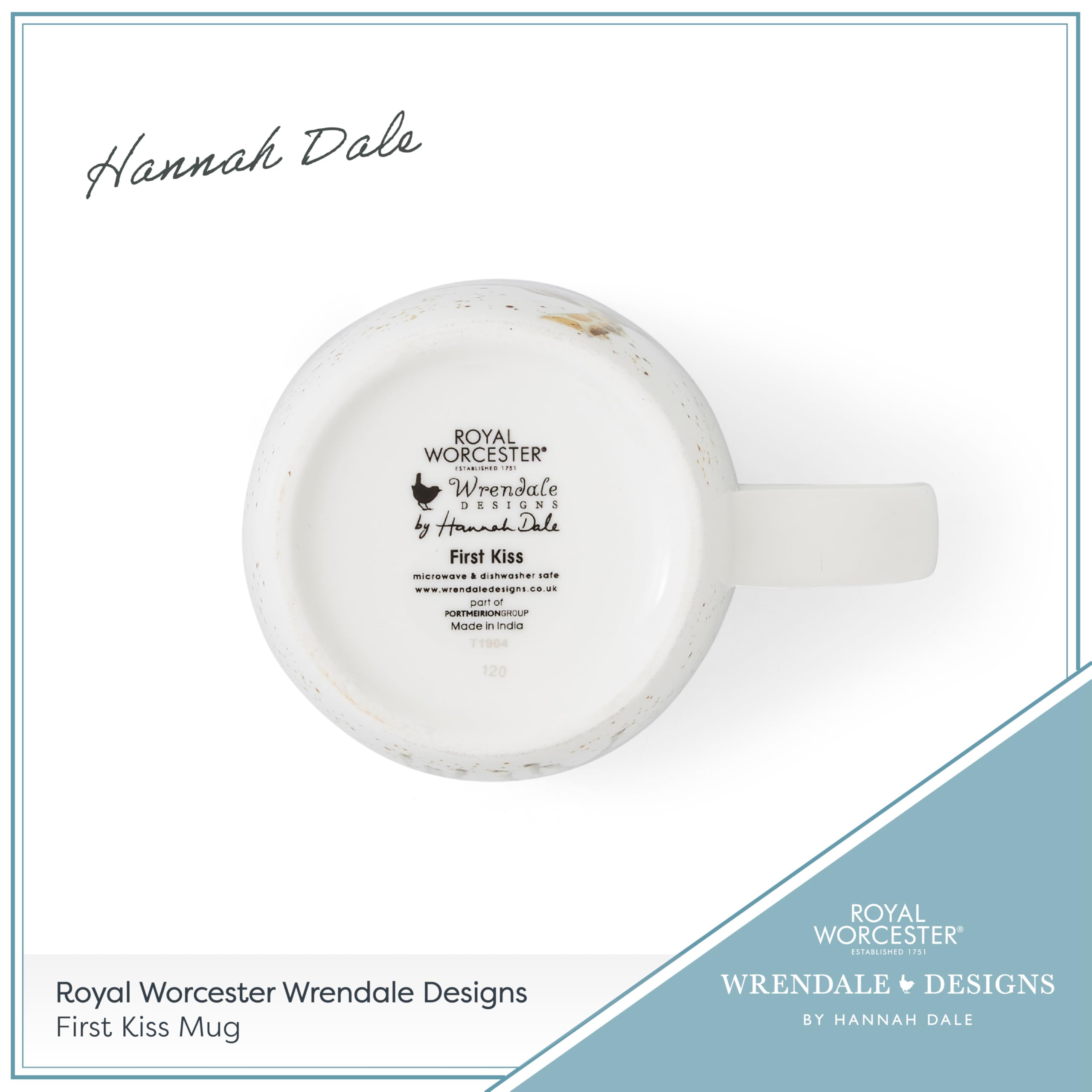 Royal Worcester Wrendale Designs First Kiss Giraffe Coffee Mug | Fine Bone China | 310ml 7