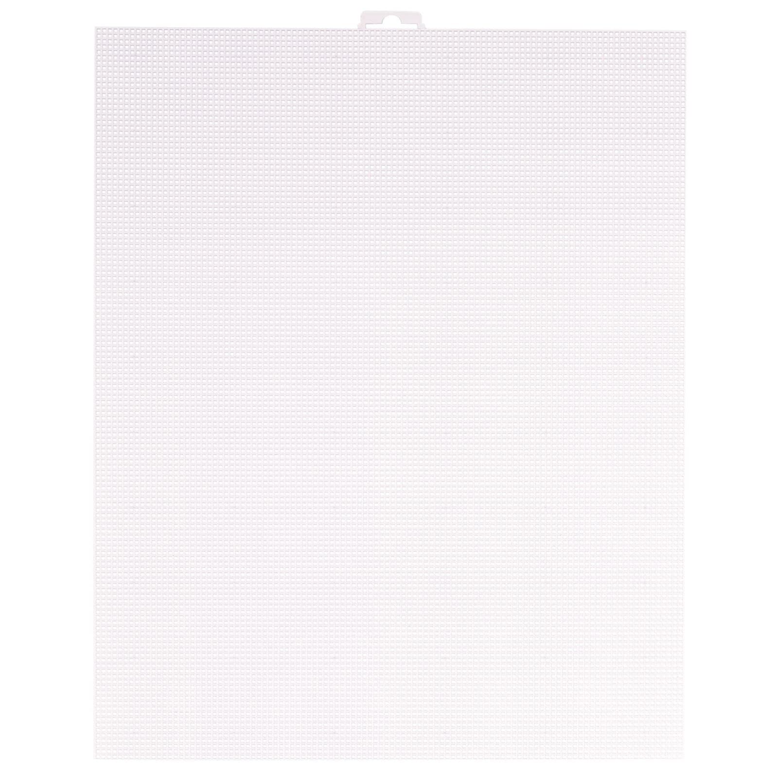 Vaessen Creative Plastic Canvas Sheets - Transparent Mesh for Embroidery & Cross Stitch | 2 Pack, 10.2x12.5" 1