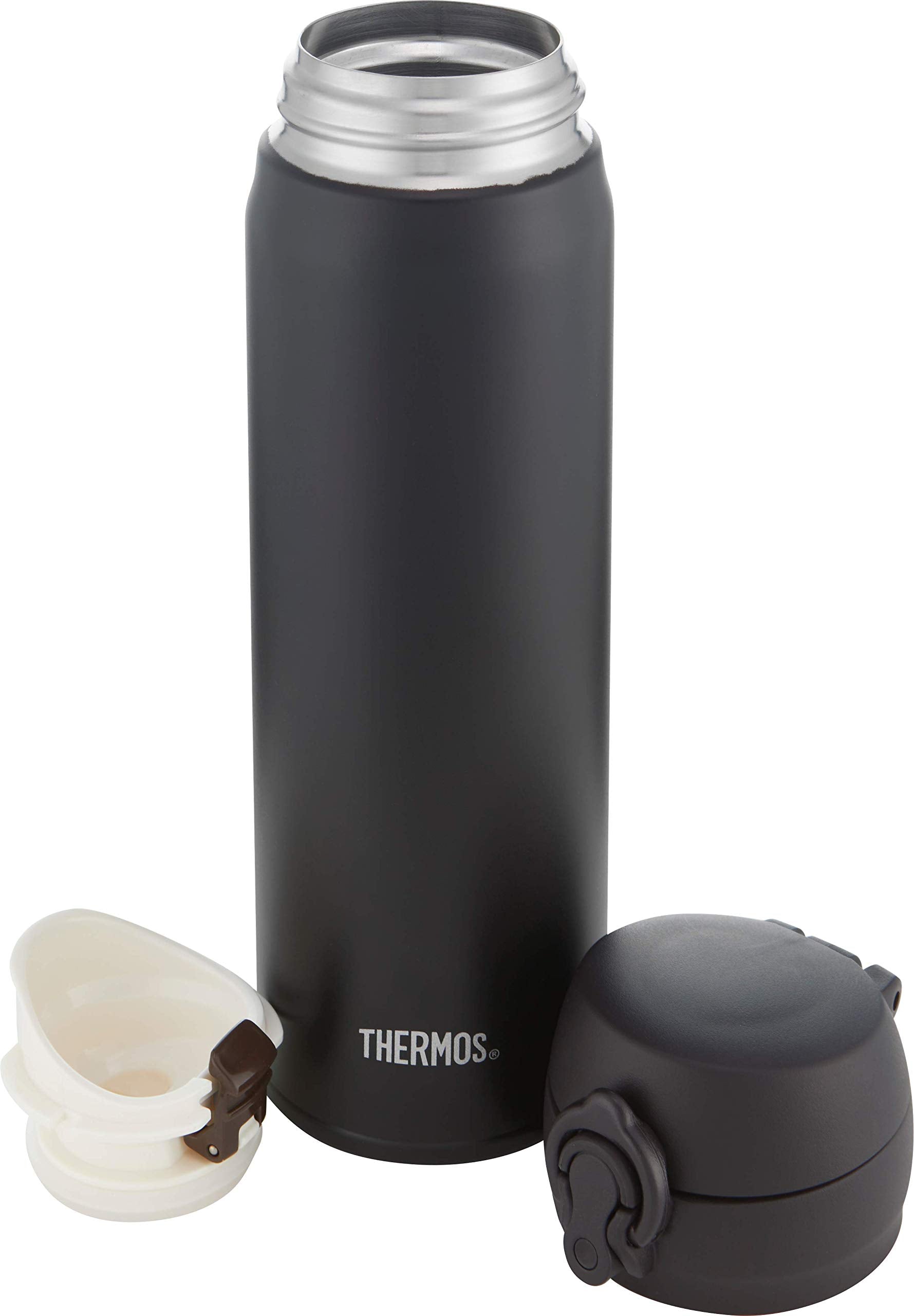Thermos Stainless Steel Drink Flask - 470 ml | Vacuum Insulated | Matt Black 4