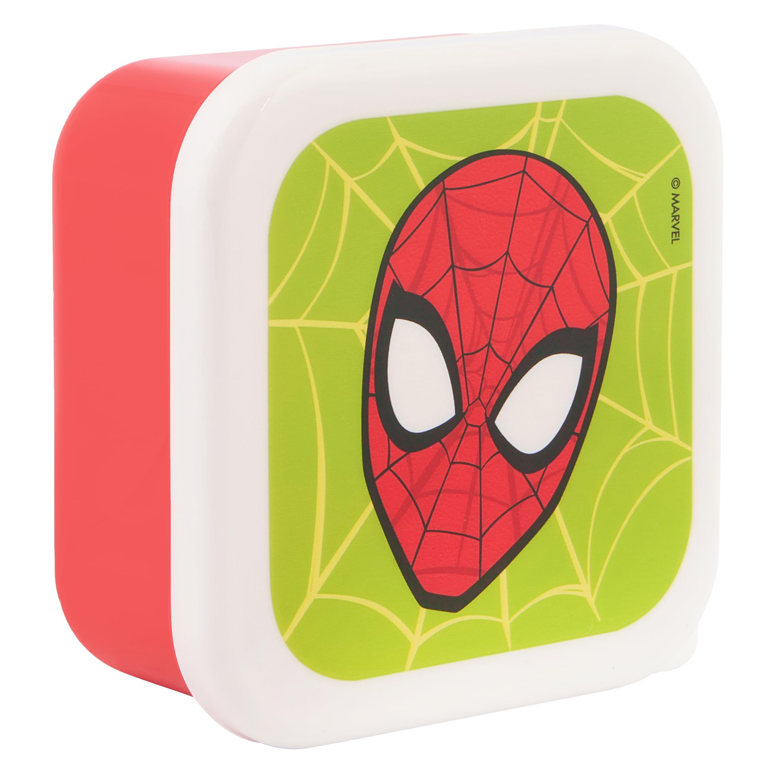 Marvel Spider-Man Amazing Stackable Lunch Boxes - Set of 3 | Red & Blue | Polypropylene 4