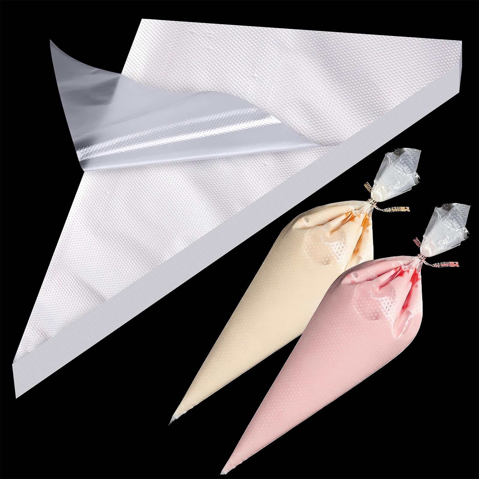 Admygo 100PCS 12 Inch Medium Disposable Icing Bags | Tear-Resistant Polyethylene