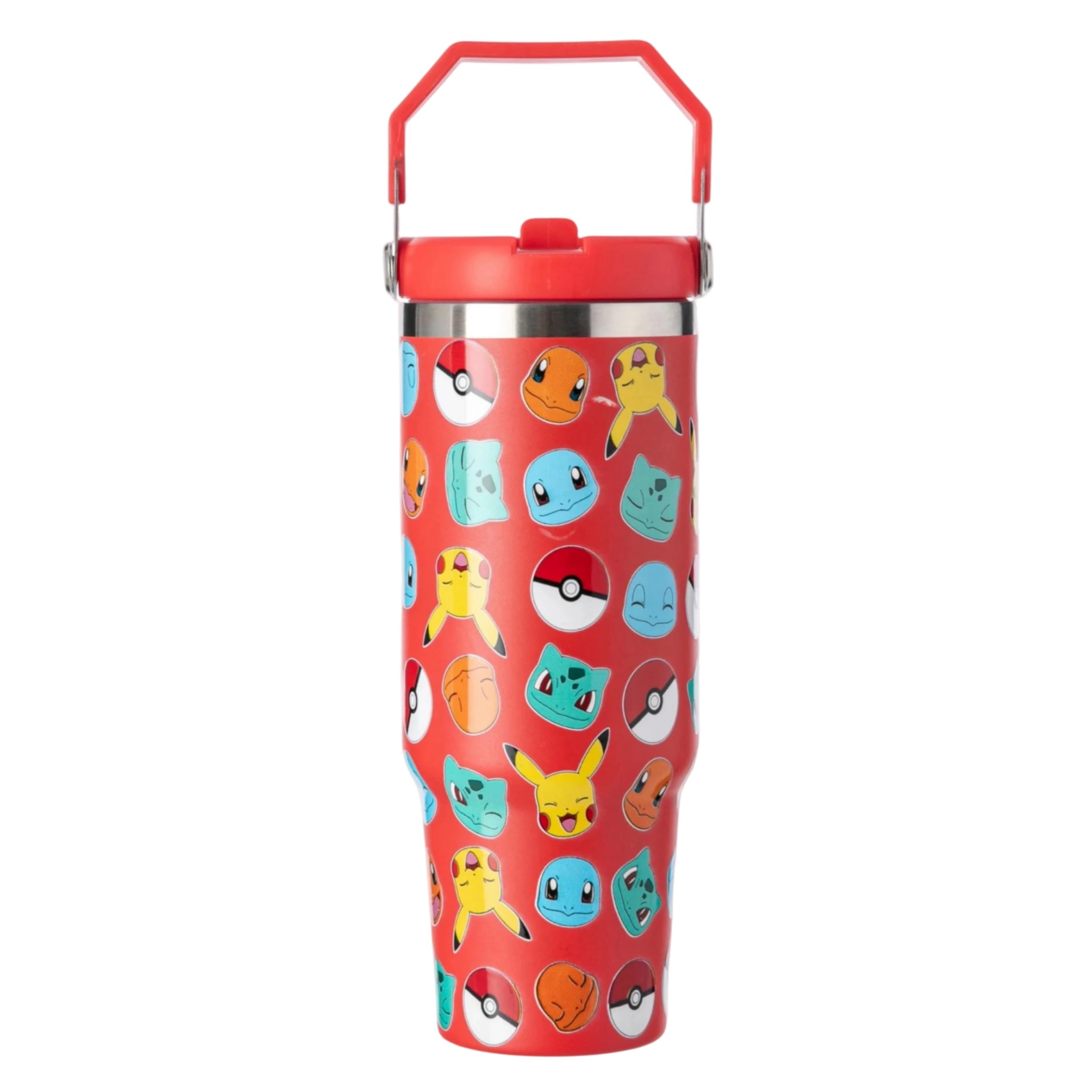 HOX Pokémon Stainless Steel Tumbler - 850ml Capacity | Keeps Cold 17 Hrs | Handle