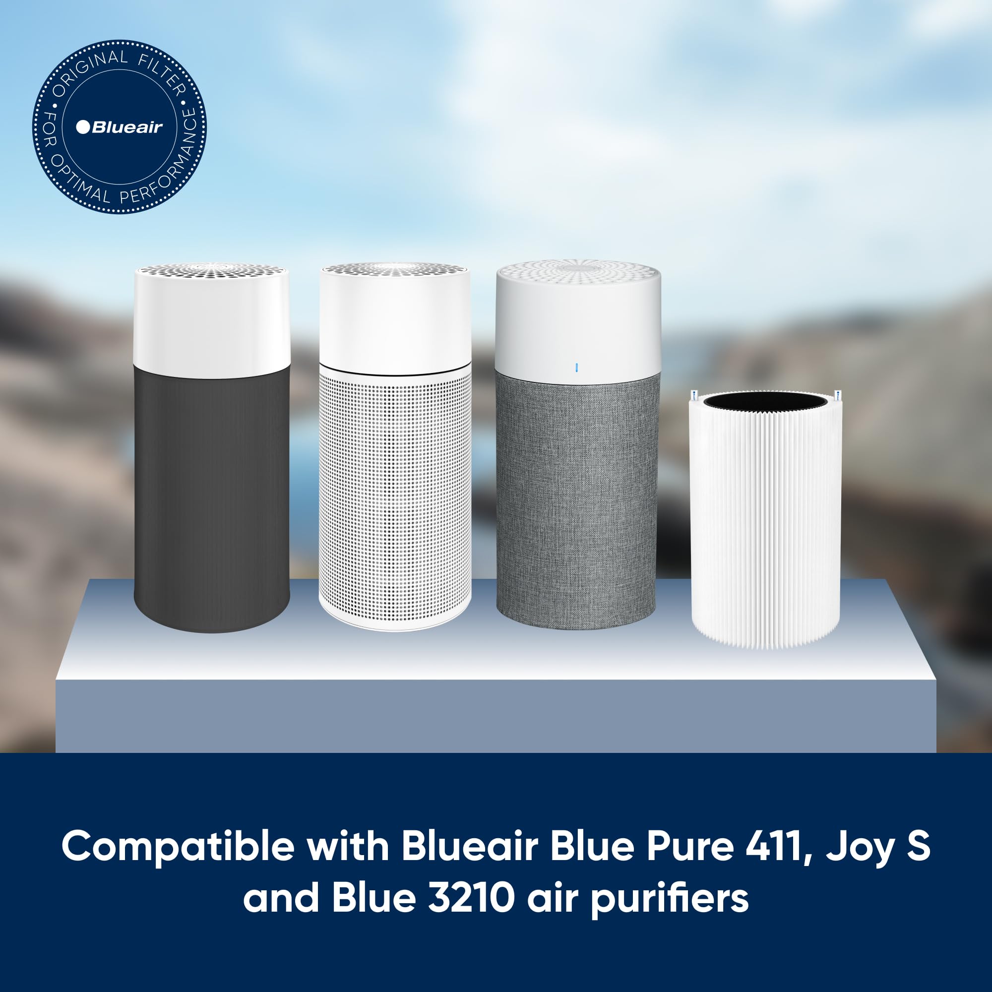 BLUEAIR Genuine HEPASilent Replacement Filter for 411/3210 Air Purifier | 2-Stage Filtration 3