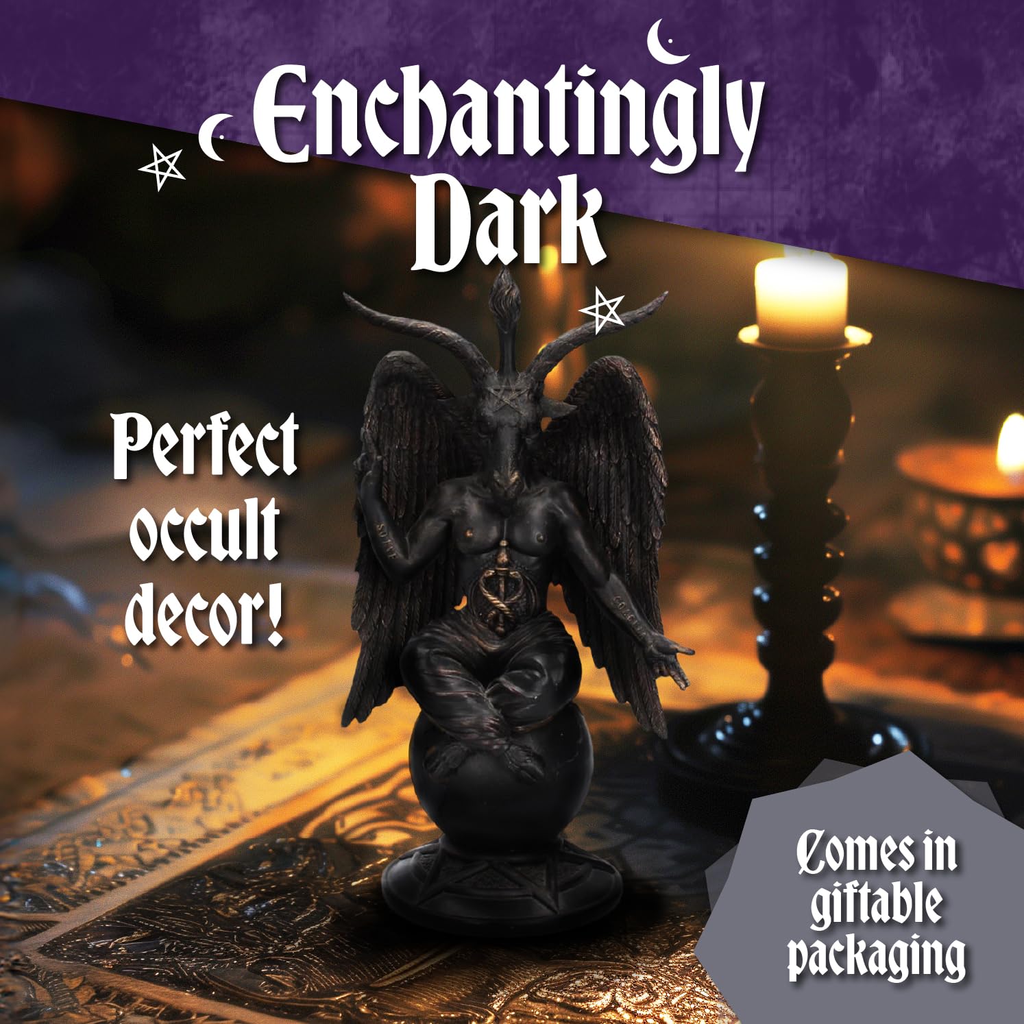 Nemesis Now Baphomet Antiquity Figurine - 25cm Bronze Finish | High-Quality Resin 4