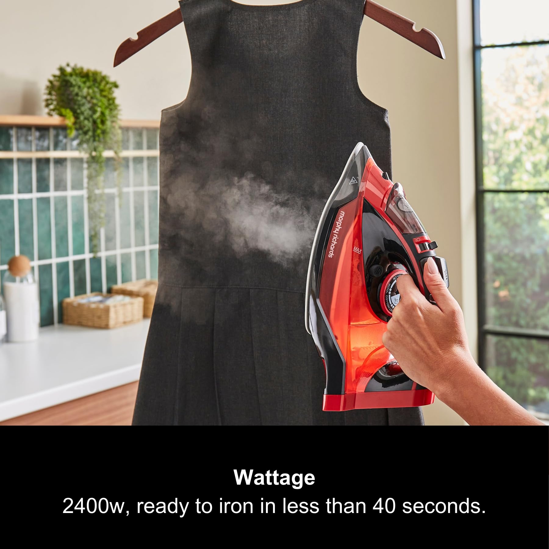 Morphy Richards EasyCHARGE Cordless Steam Iron - 2400W Power | Ceramic Soleplate | Auto Shutoff 4