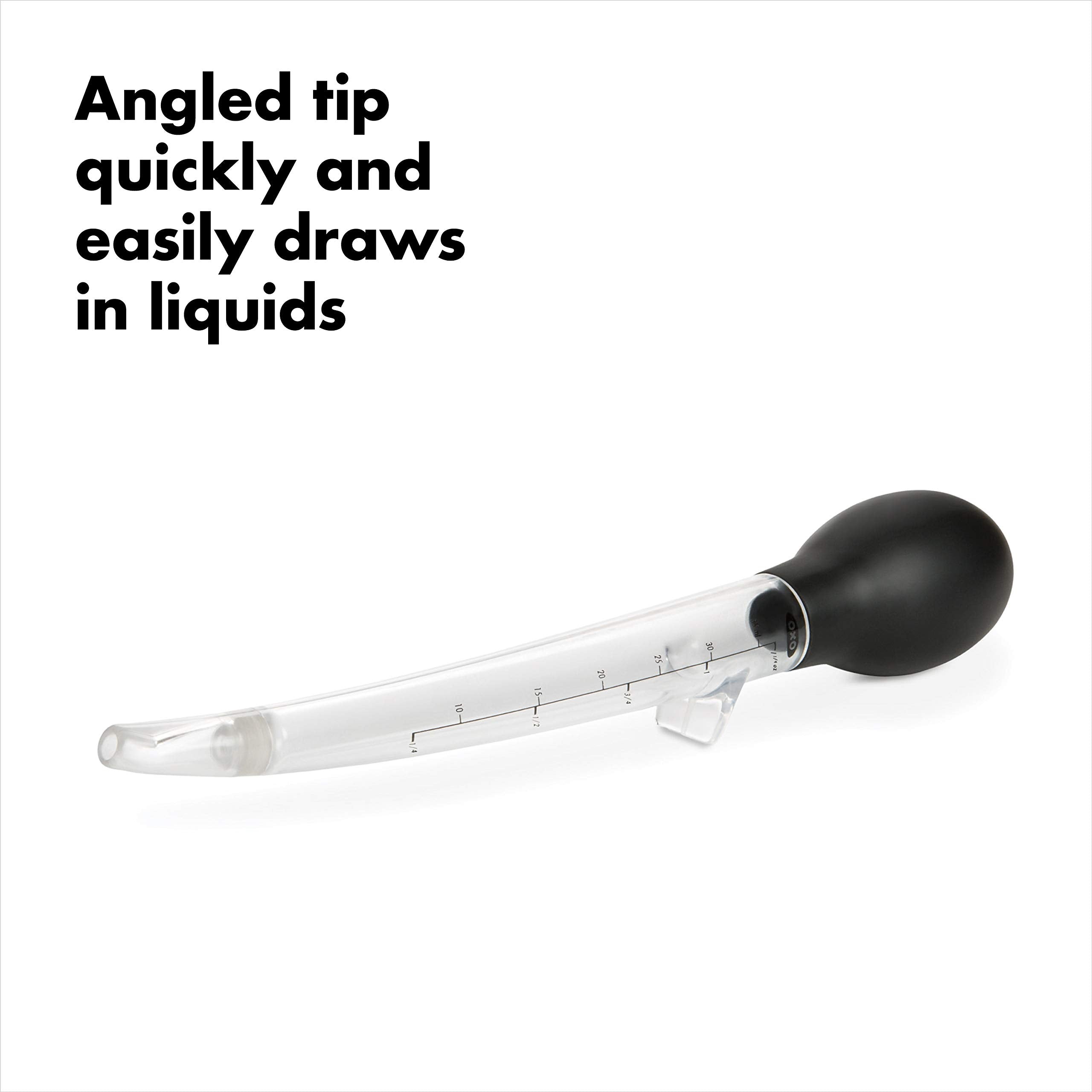 OXO Good Grips Angled Baster with Cleaning Brush | 35ml Capacity | Tritan & Silicone 2