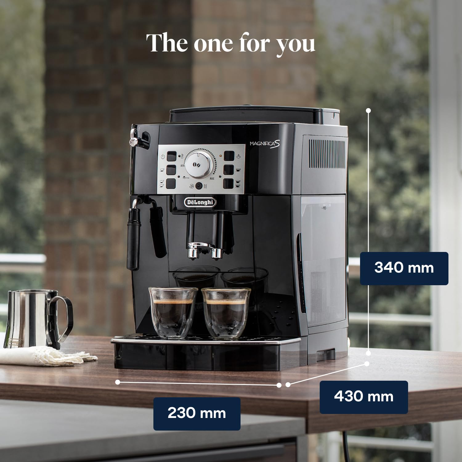De'Longhi Magnifica S Bean-to-Cup Coffee Machine - ECAM22.110.B | Integrated Grinder | Milk Frother 9