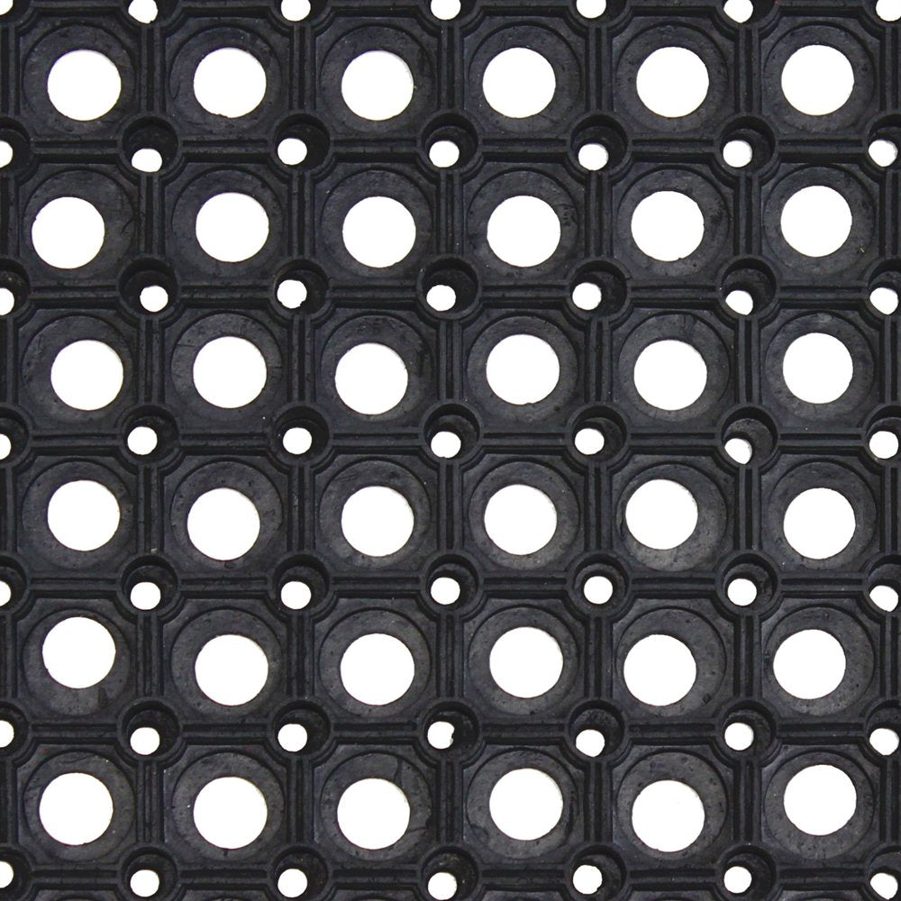 JVL Heavy Duty Rubber Ring Doormat - 40 x 60 cm Outdoor Entrance Scraper Mat 4