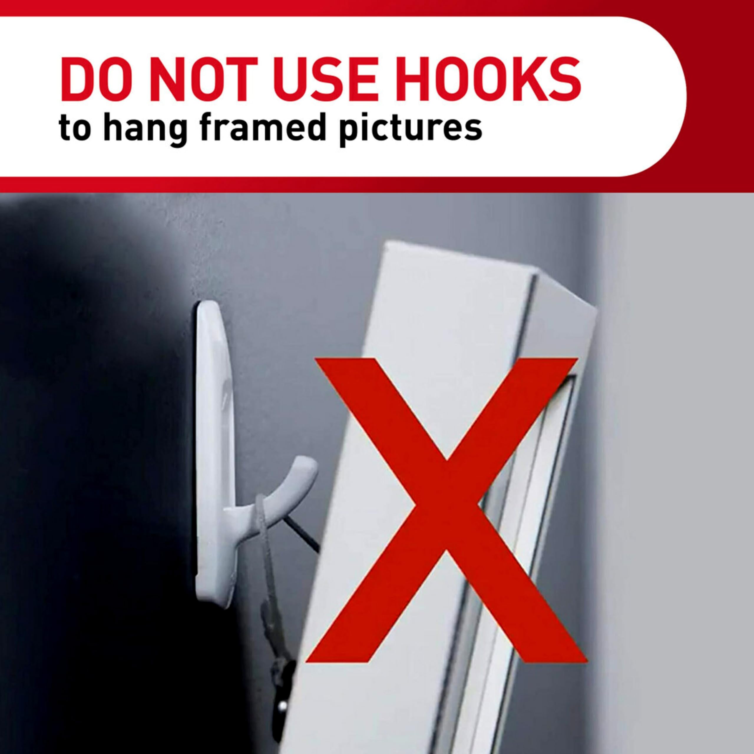Command Large Utility Hooks - Damage Free Hanging | Holds 5 lbs | White Plastic | 7 Hooks & 12 Strips 9