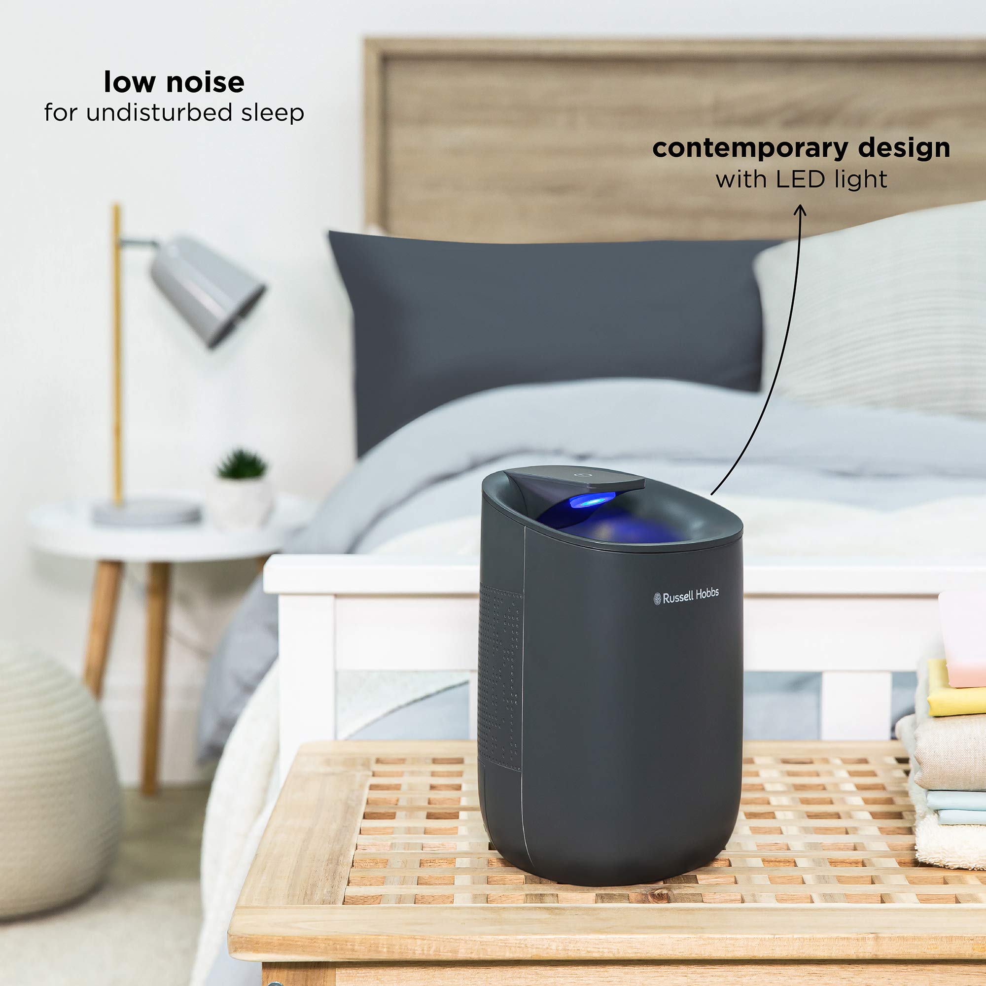 Russell Hobbs Fresh Air Mini Dehumidifier - 300ml/day Extraction | 15m² Coverage | Grey 4