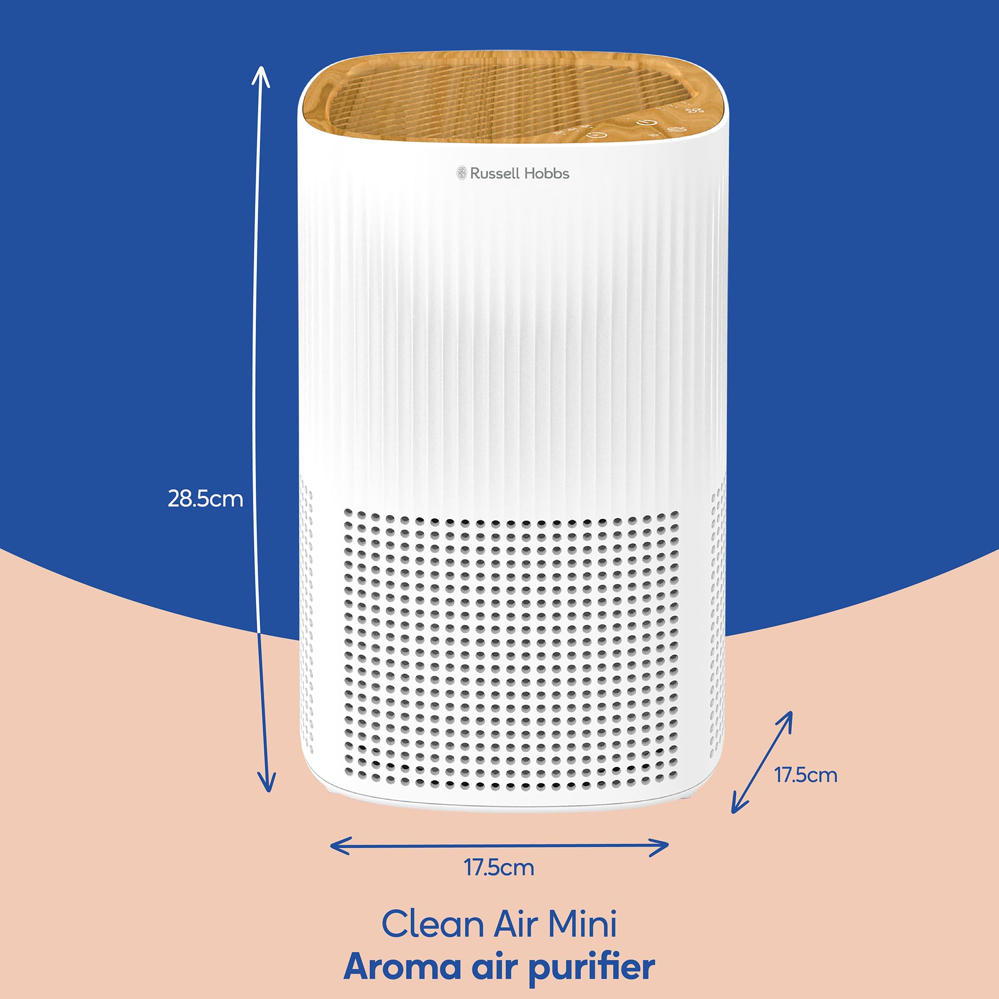 Russell Hobbs Air Purifier for Bedrooms & Home - 100m³/h CADR, 3-Stage Filtration, Aromatherapy 2