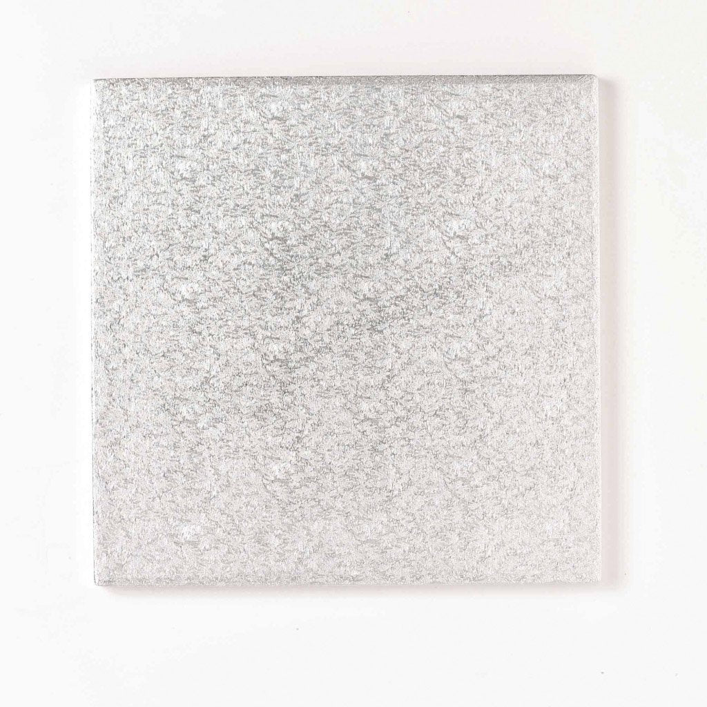 Snap Dragon 30 cm Square Cake Board - Silver | Sturdy & Lightweight 1