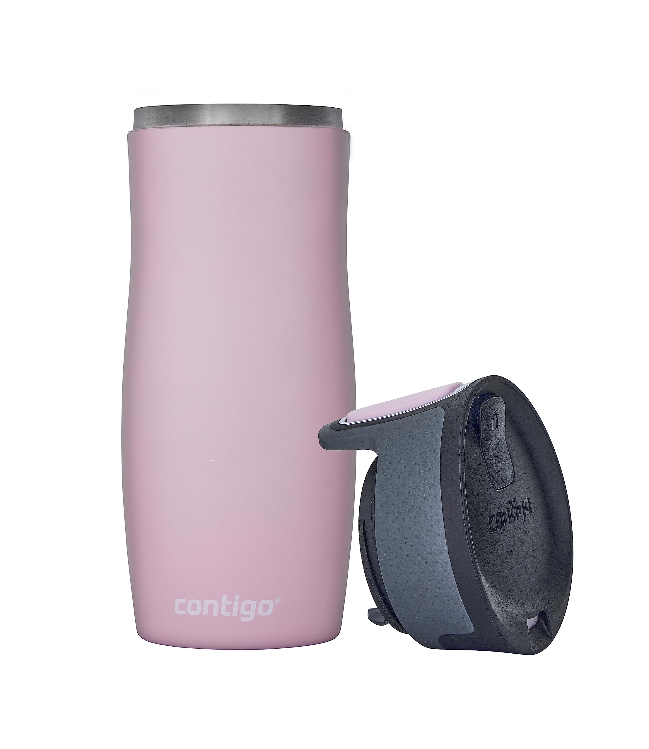 Contigo West Loop Autoseal Insulated Travel Mug - 470 ml, Millennial Pink | Leak Proof 10