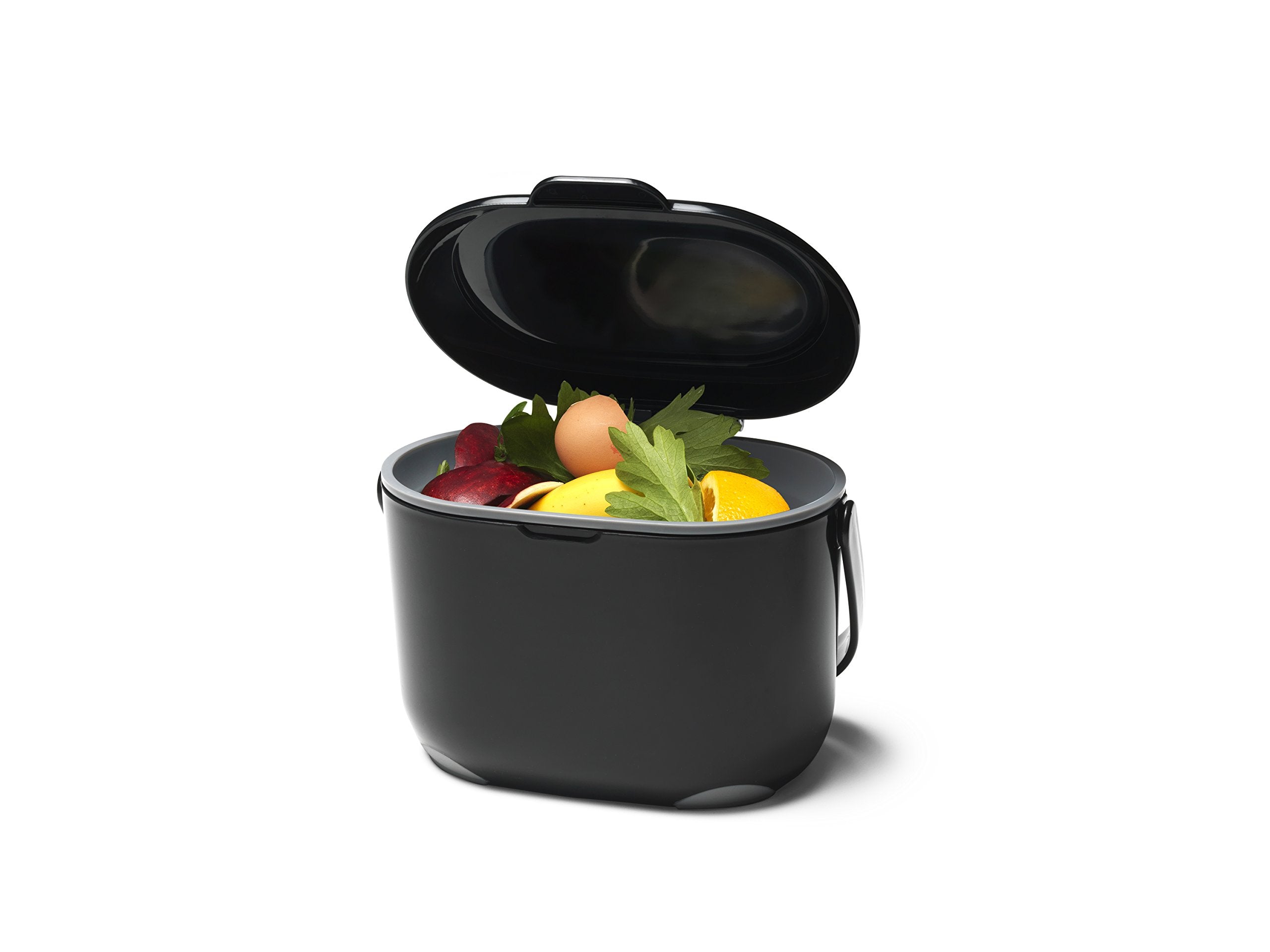 Addis 515630 Kitchen Compost Caddy - 2.5L Capacity | Black/Grey Plastic 5