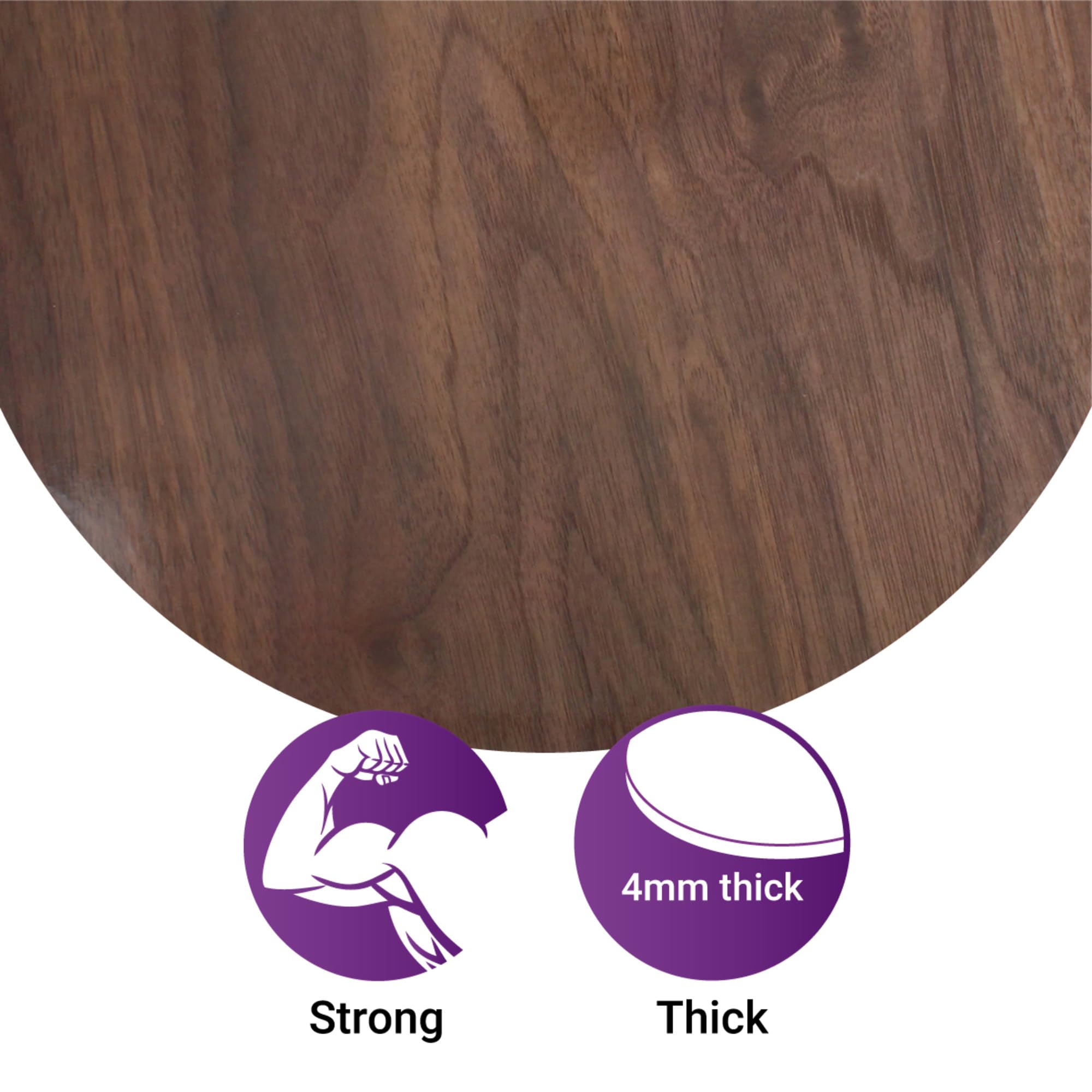 Culpitt Masonite Cake Board - Extra Strong Wood Effect Display | 10 Inch Round | Pack of 1 2