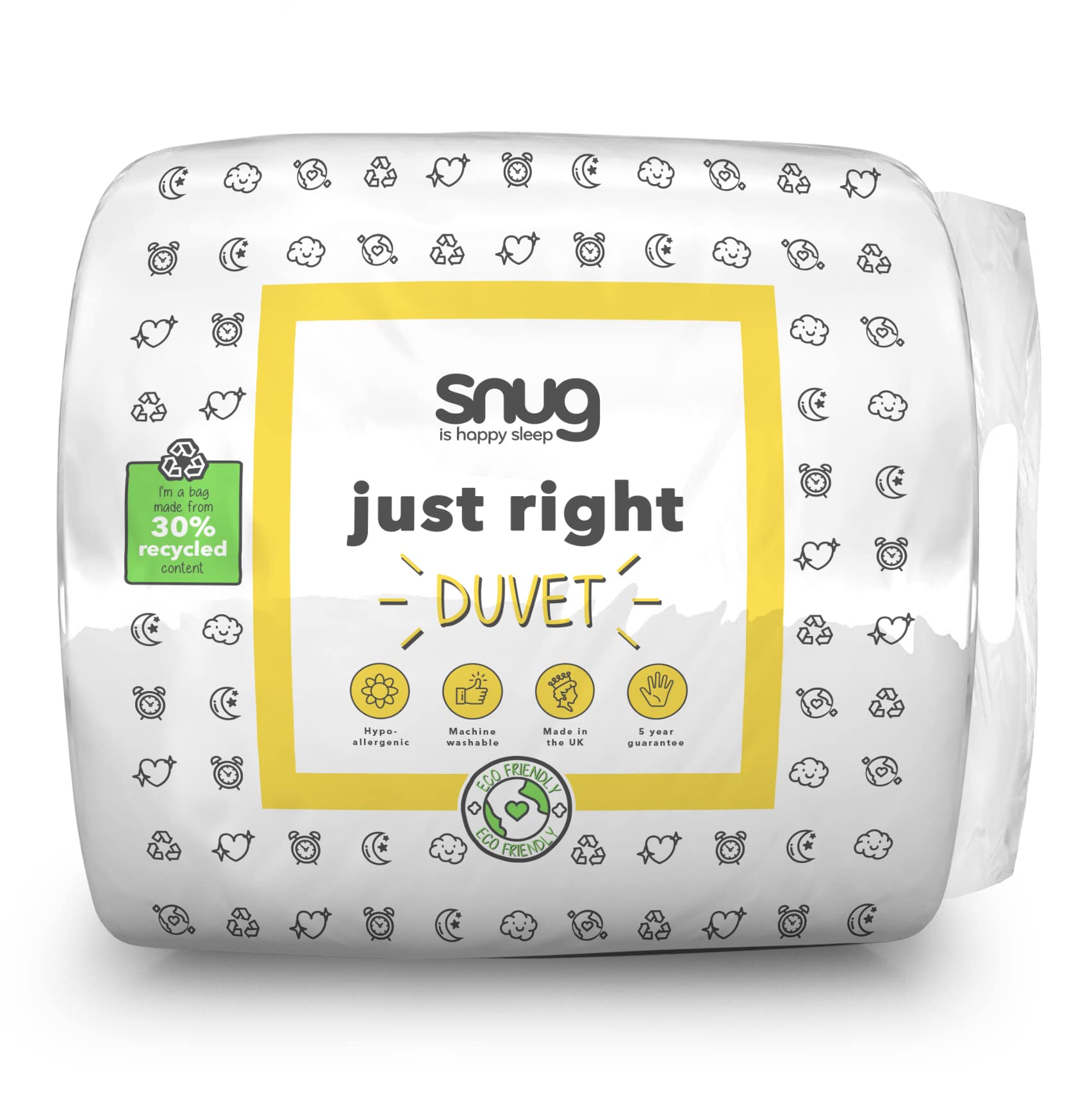 Snug is happy sleep Just Right Double Duvet - 10.5 Tog | Hollowfibre | Machine Washable 1