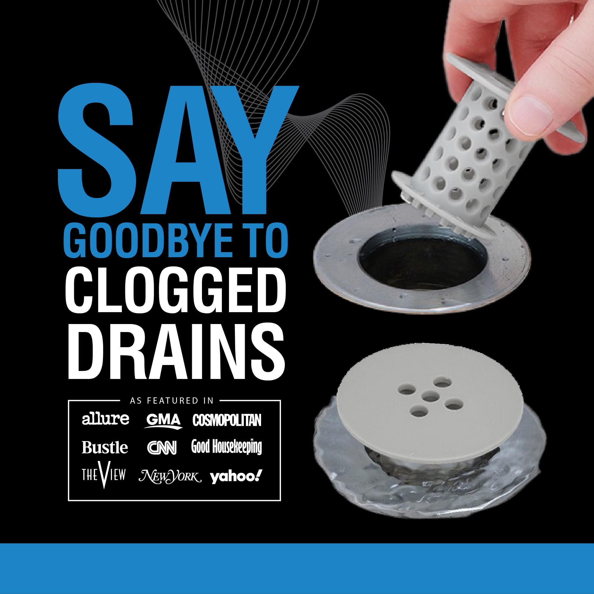 TubShroom Silicone Tub Drain Protector Hair Catcher Strainer Snare | Fits Standard 1.5 Inch Drains | Grey 2